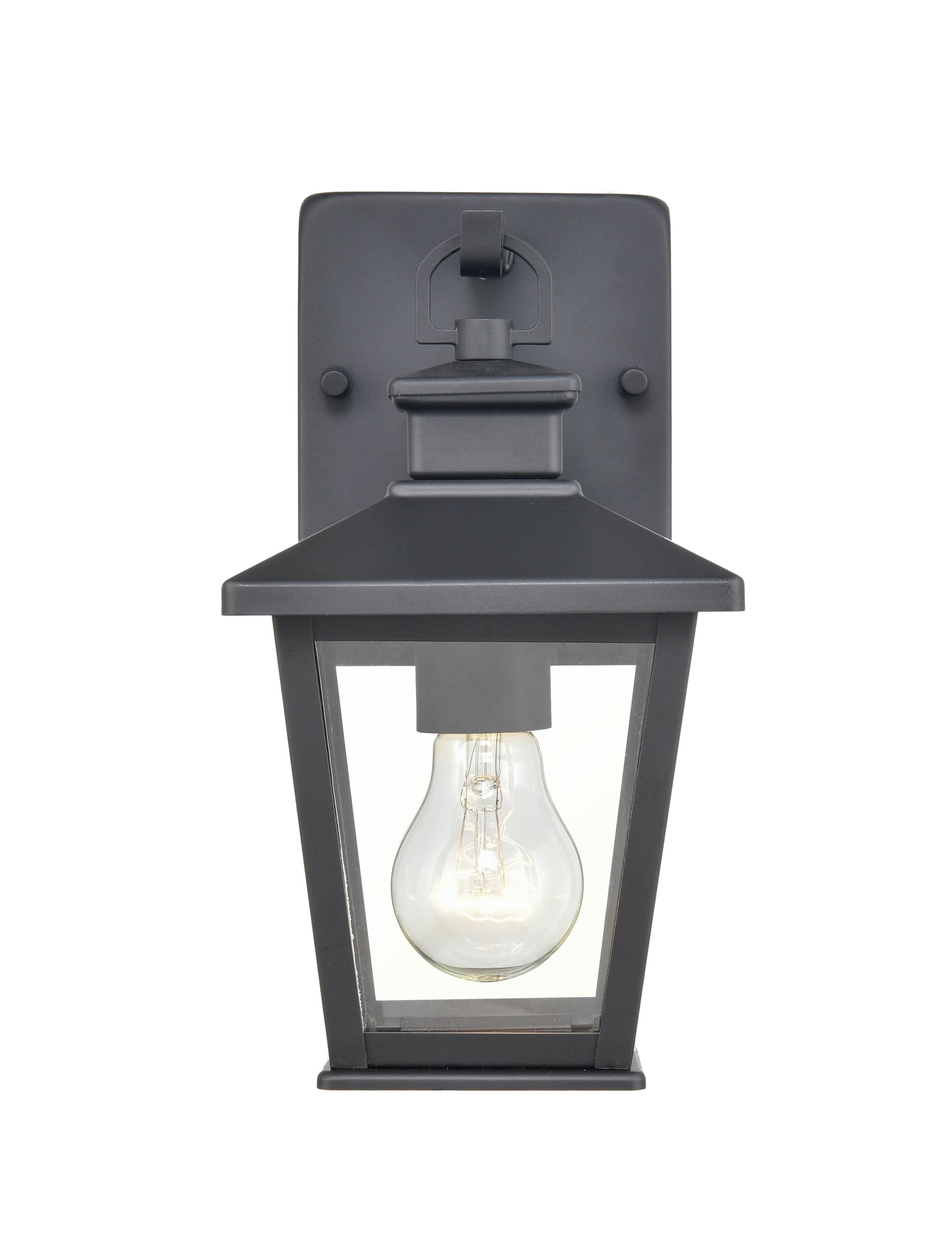 Millennium Lighting 4701-PBK Bellmon 1 -Light 10-in H Black Hardwired Dark Sky Outdoor Wall Light