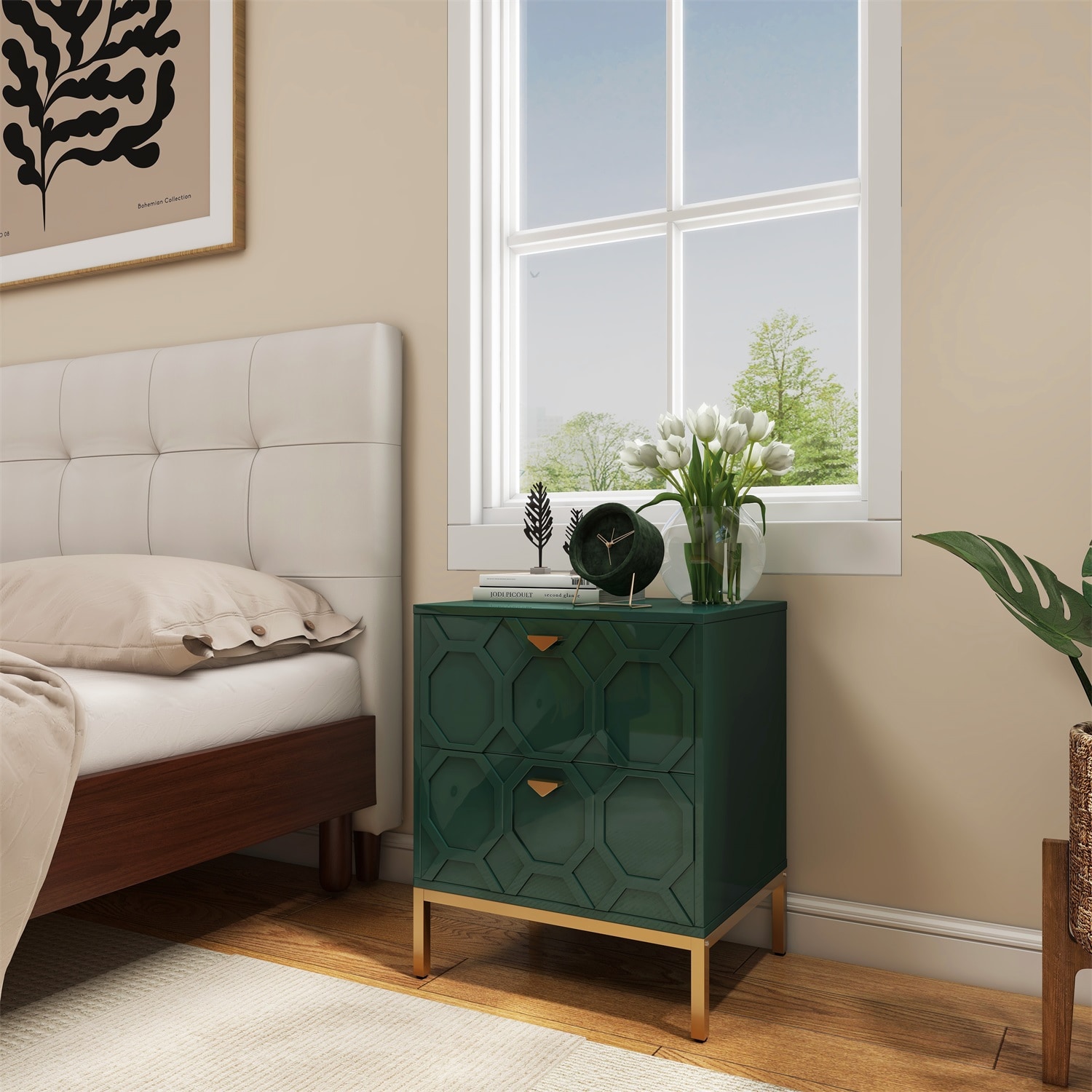 Mondawe MO-JH-009013-GR nightstands - View #3