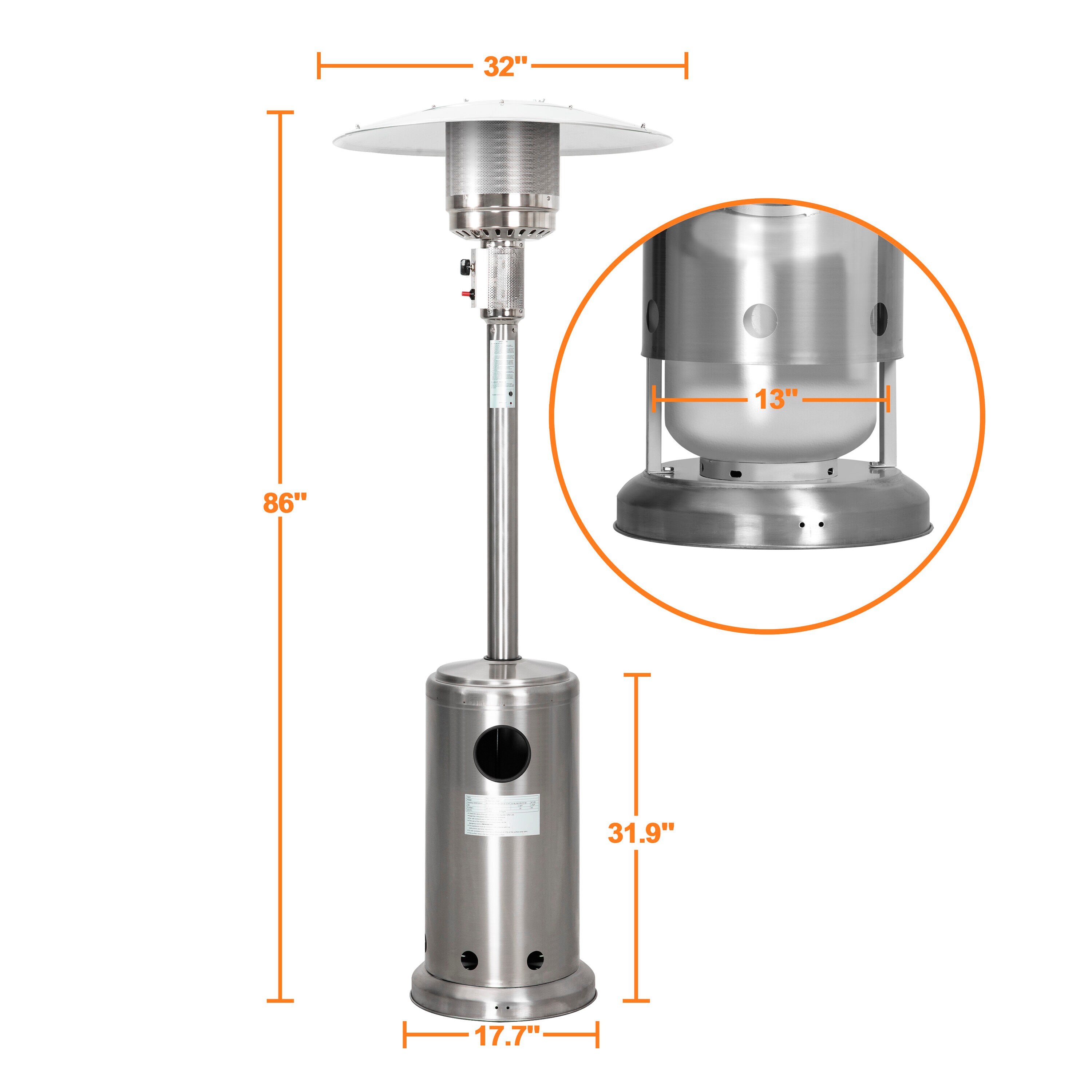 Nuu Garden AH002 Outdoor-Gas-Patio-Heaters - View #11