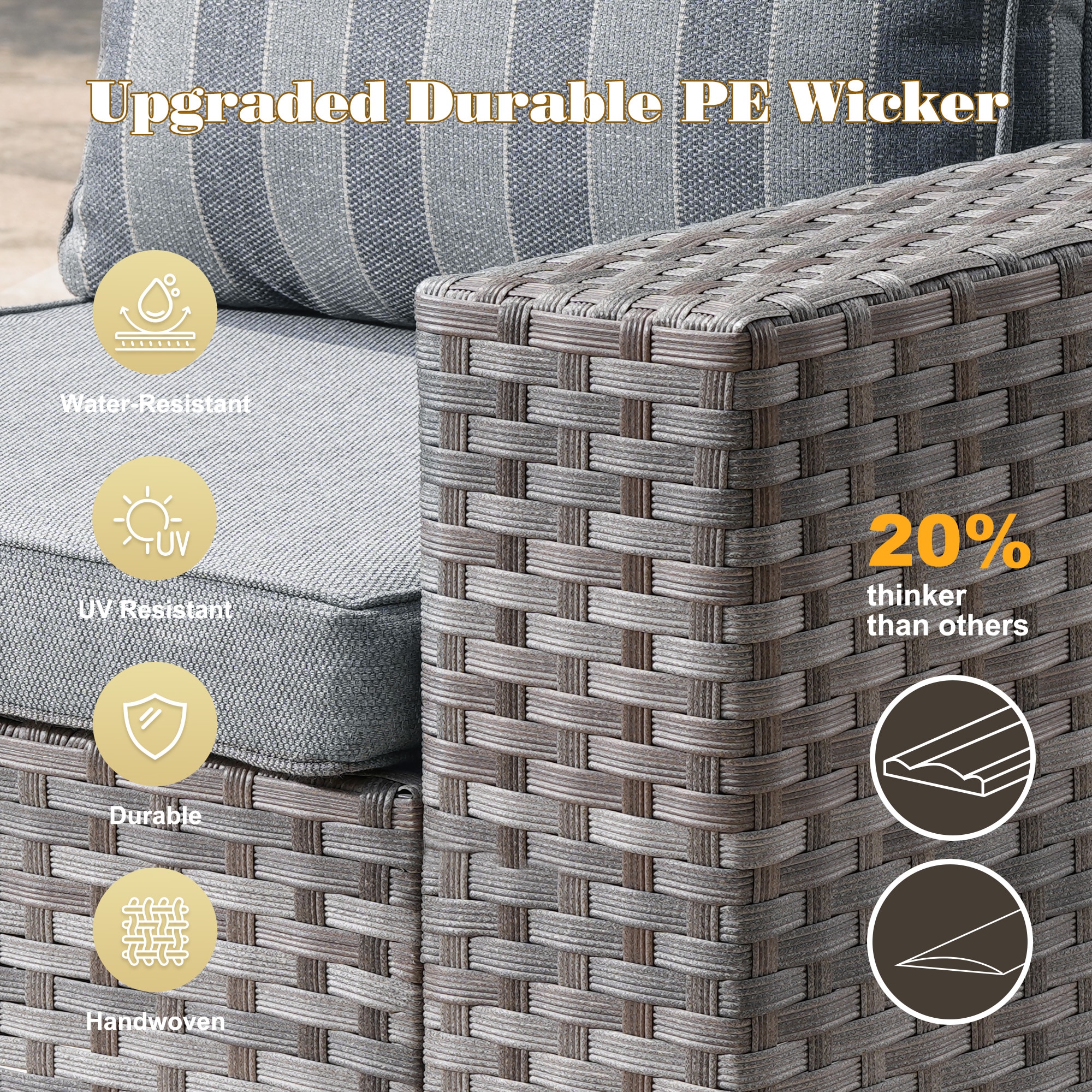 Pouuin SCFPBBR20T-9 Patio-Sofas-Daybeds - View #3