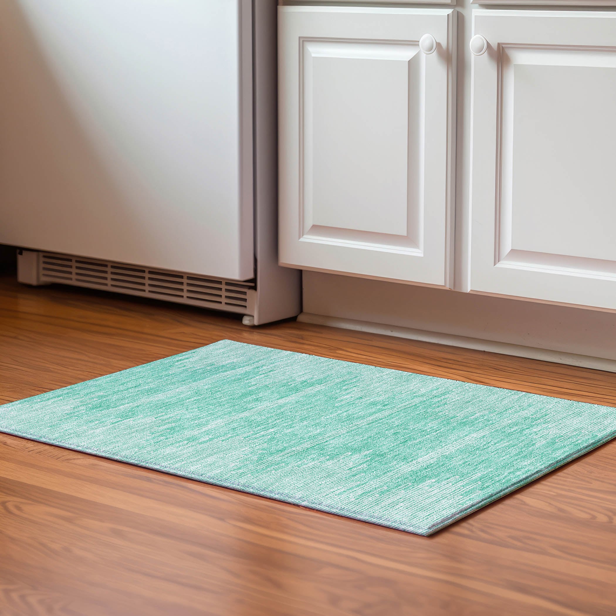 Addison Rugs AMF647TE20X30 Mayfield AMF647TE 2 x 3 (ft) Loomed Polyester Teal Rectangular Indoor Geometric Machine washable Area rug