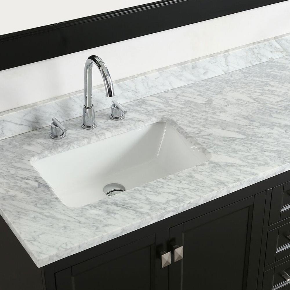 Design Element Omega 72-in Espresso Undermount Double Sink Bathroom ...