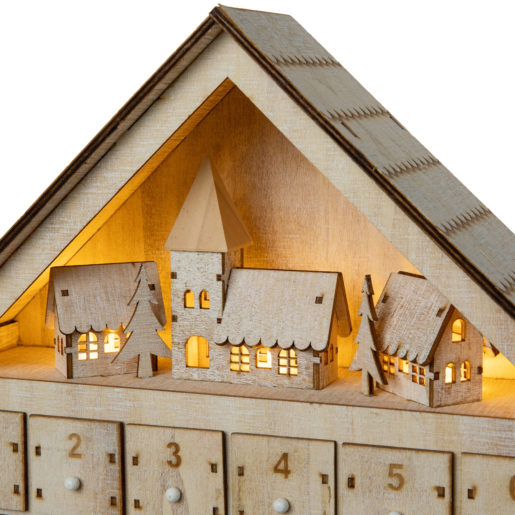 Glitzhome 15.25in Lighted Countdown FarmHouse Decoration Battery