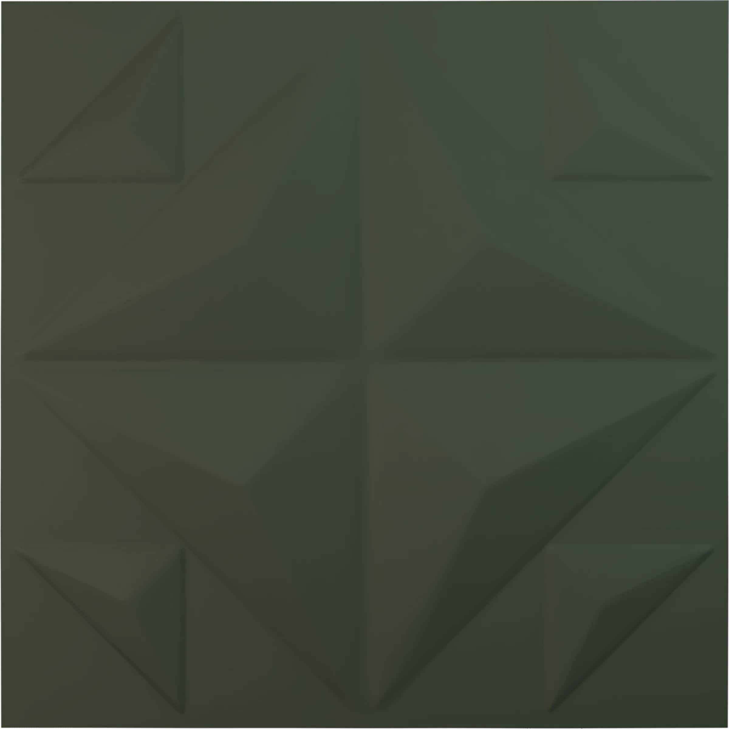 Ekena Millwork WP20X20CRGHC 19-5/8-in x 19-5/8-in Embossed Paintable/Stainable Green PVC Abstract Wall Panel ( 2.67-sq ft )