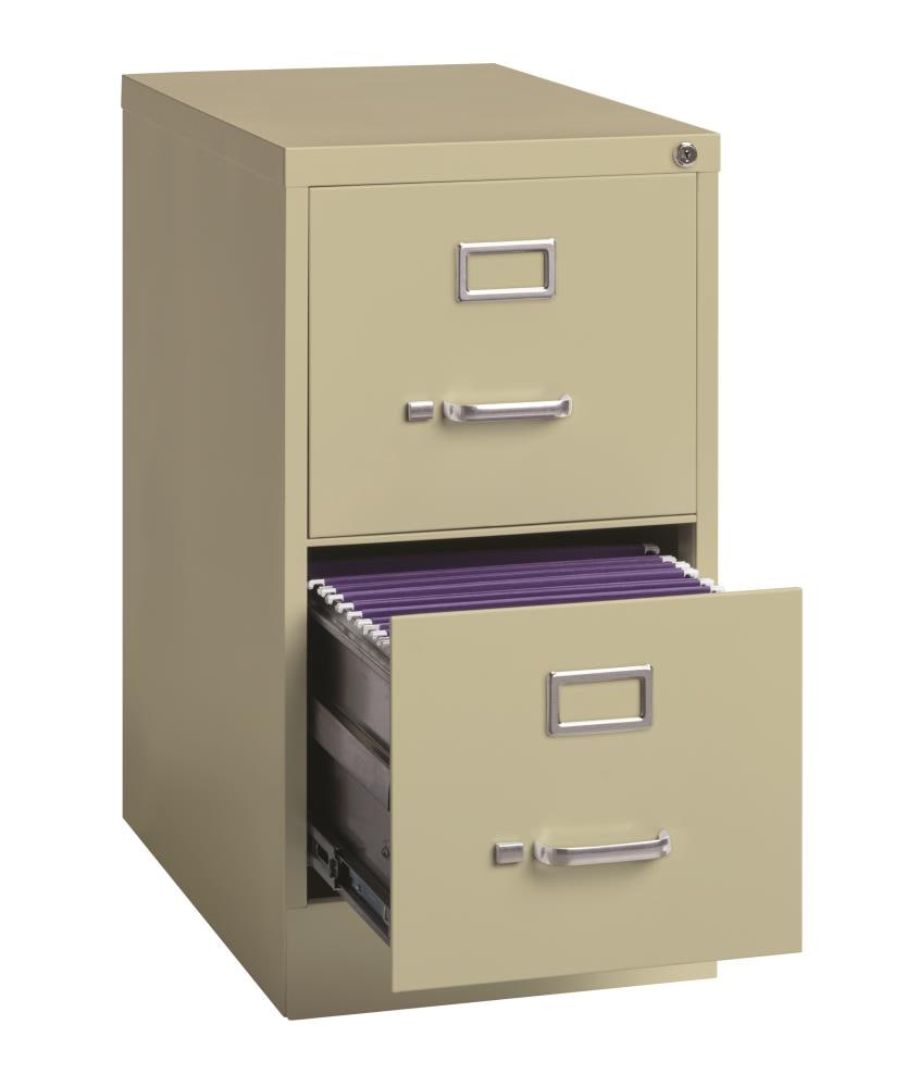 Hirsh 22-in Deep Vertical Files Putty 2-Drawer File Cabinet at Lowes.com