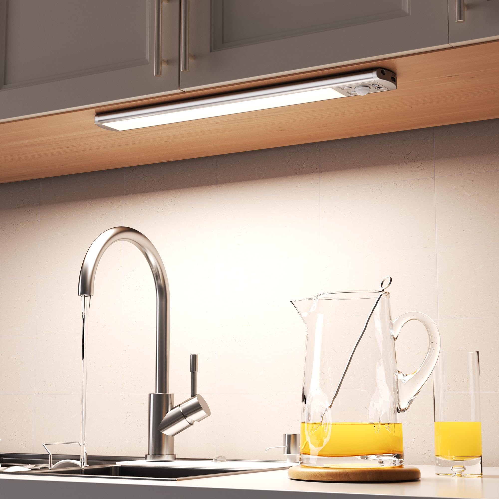 Ahfiwaso Under Cabinet Lighting Motion Sensor Closet Light 91 LED ...