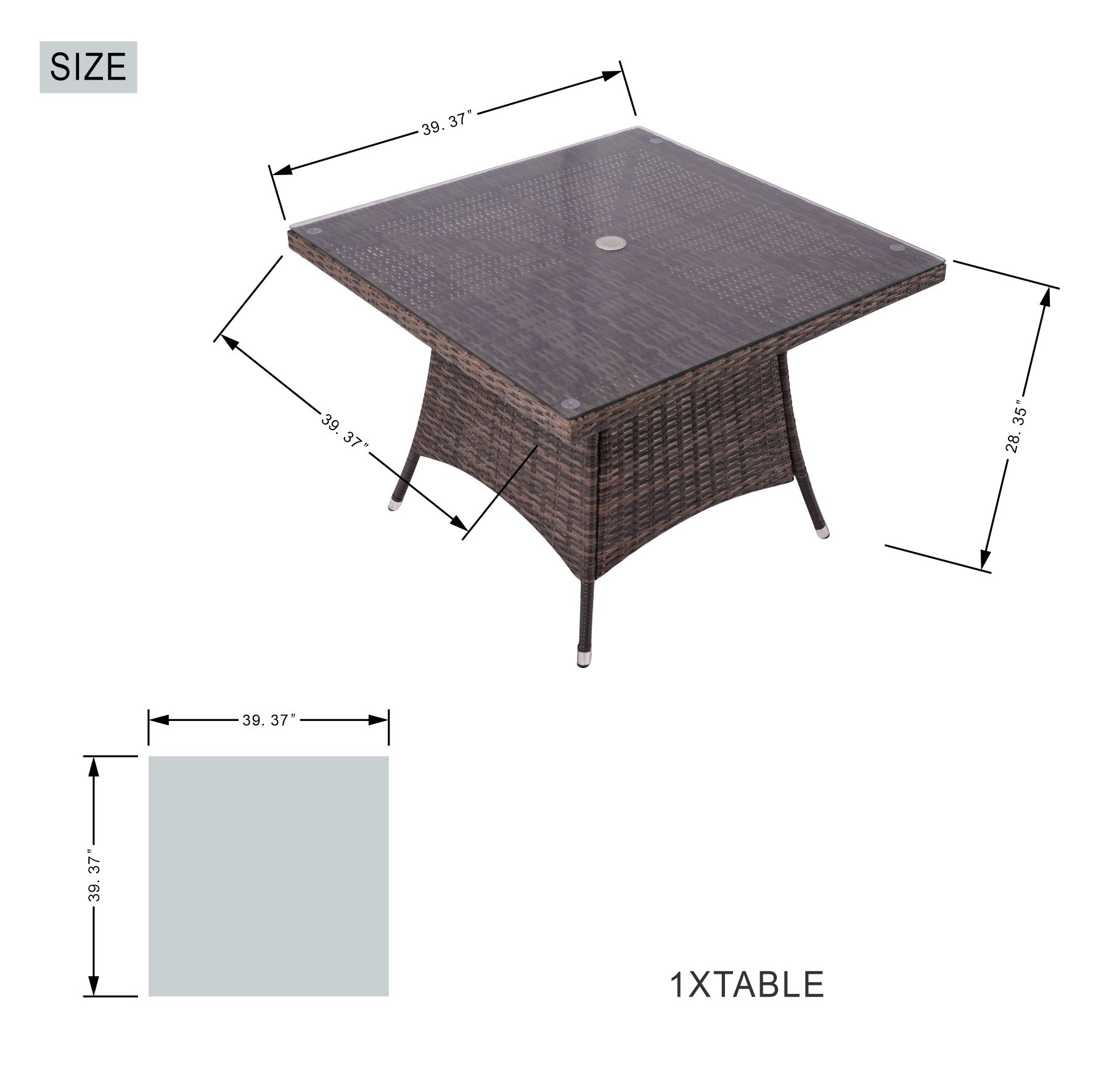 Moda Furnishings MPAD-1710-GR Patio-Dining-Sets - View #5