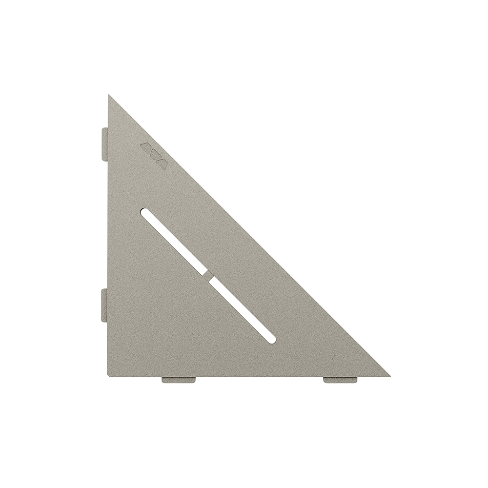 Schluter Systems SES1D7TSSG Shelf Triangular Corner Pure Stone Grey
