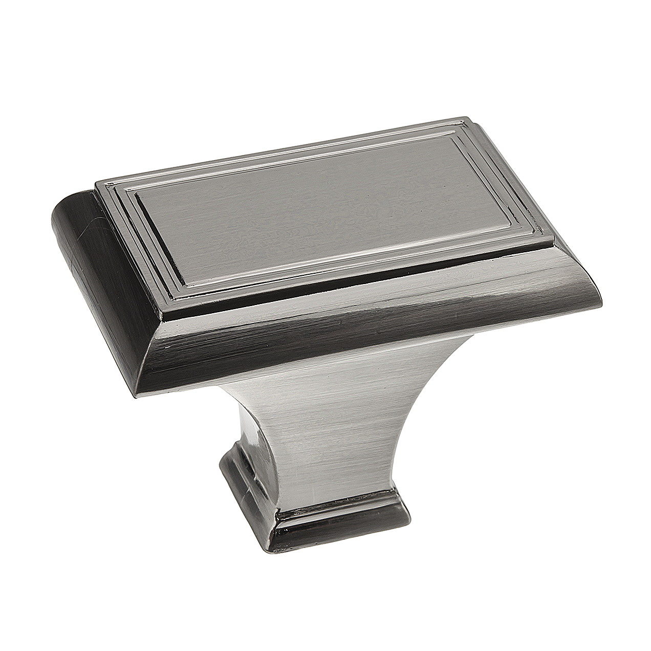 Richelieu BP77533195 Beauharnois 1-11/16-in Brushed Nickel Rectangular Traditional Cabinet Knob