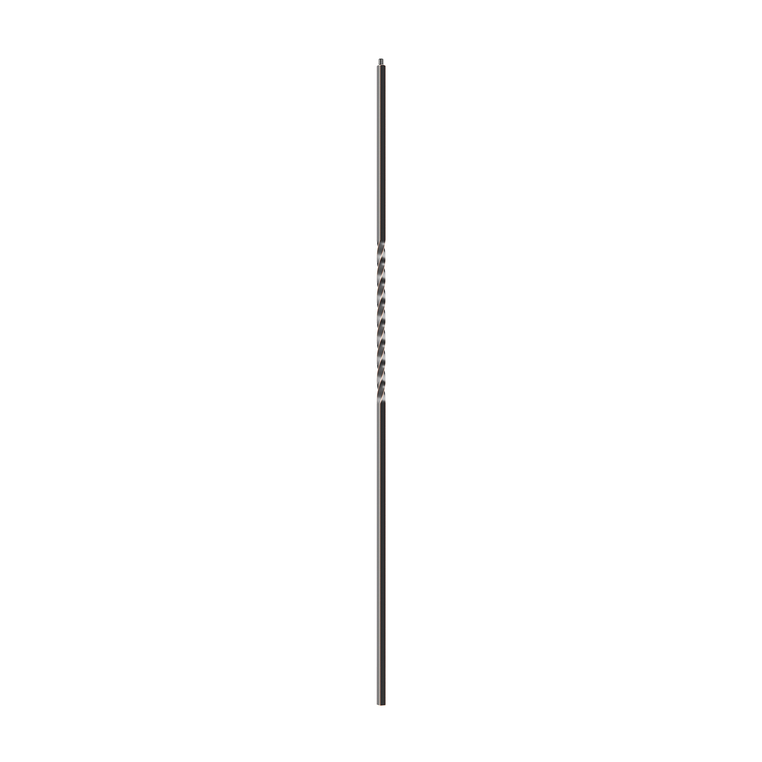 Crown Heritage 4583101RC44 44-in x 0.4724-in Rubbed Copper Aluminum Pin Top Single Twist Stair Baluster