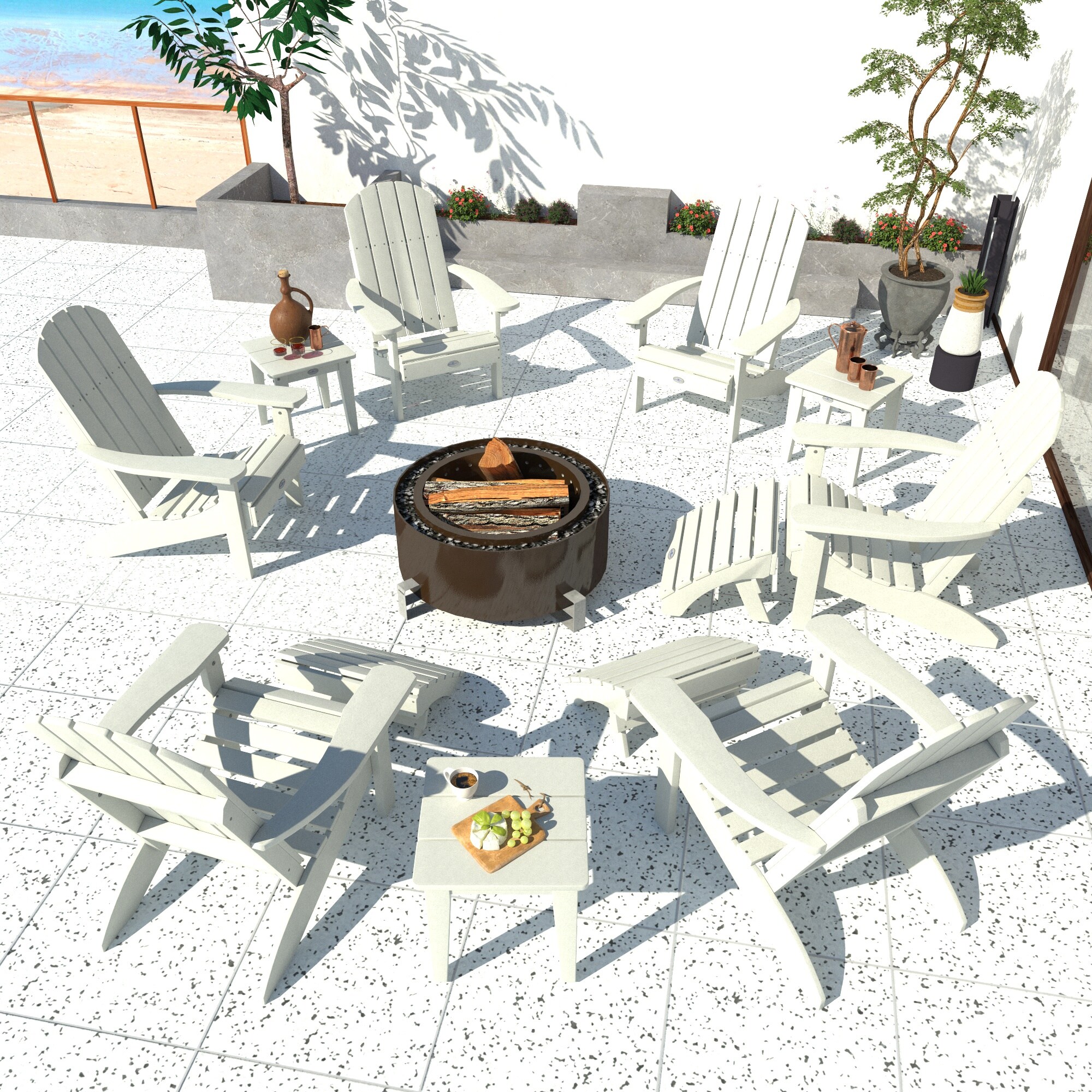 highwood BV-KT12CLAS103-CWH 12 -Piece Patio Conversation Set