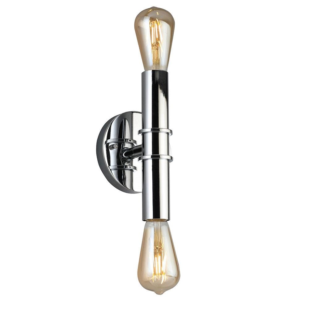 EGLO 204466A Drucker 3.75-in 2 -Light Chrome Transitional Vanity light