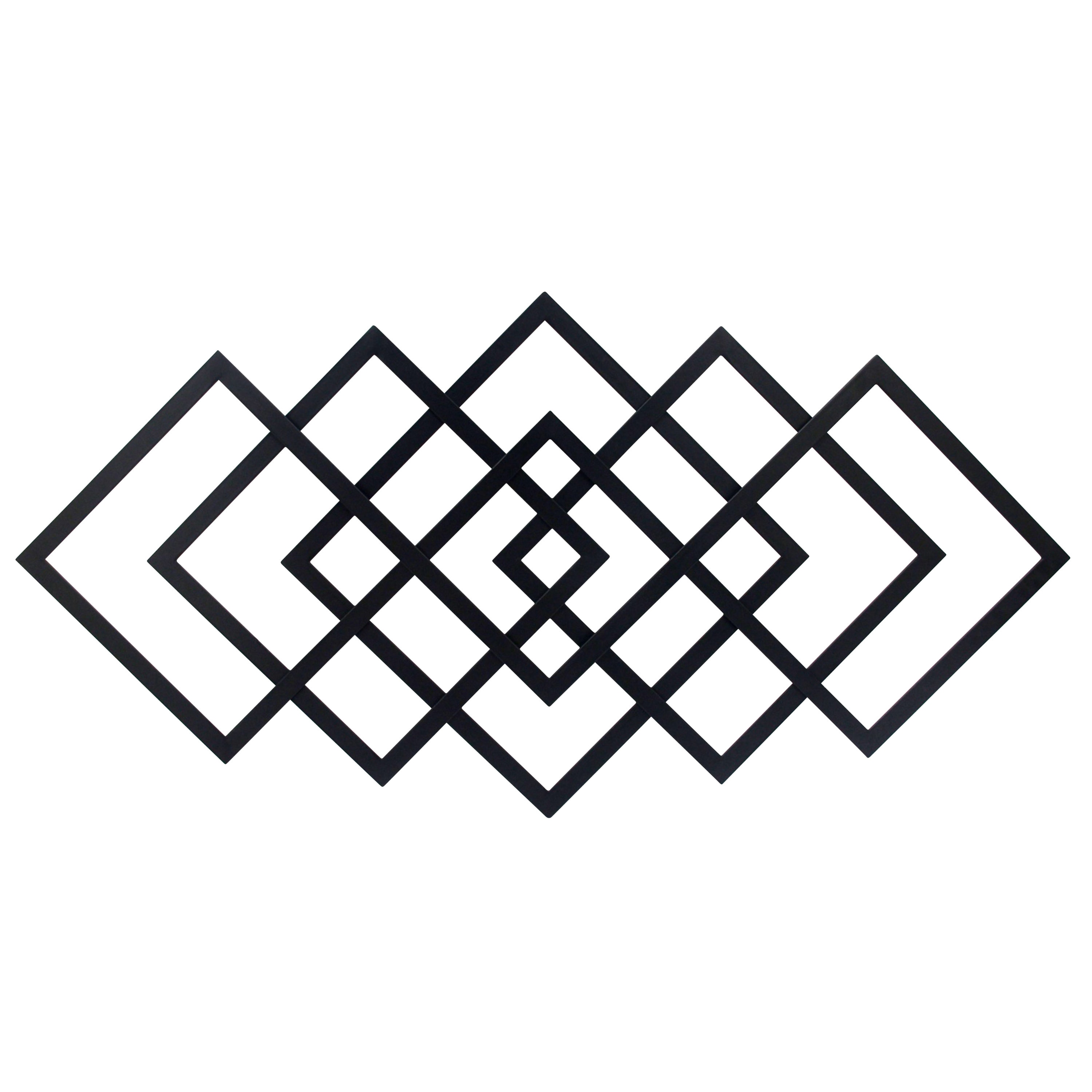 Sagebrook Home 14599-02 40-in W x 20-in H Metal Abstract and Geometric Abstract Wall Accent