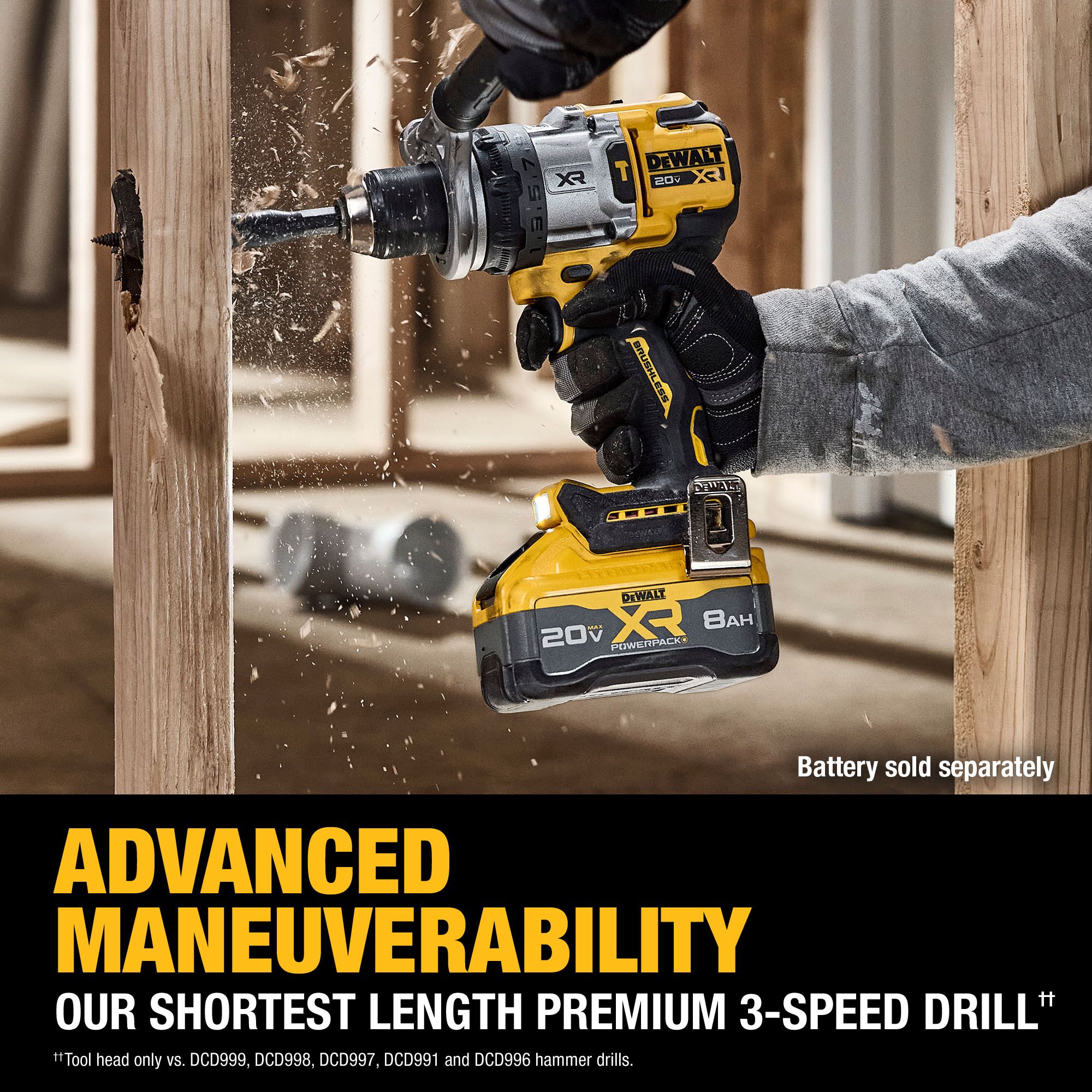 DEWALT XR 1/2-in 20-volt Max Variable Brushless Cordless Hammer Drill ...