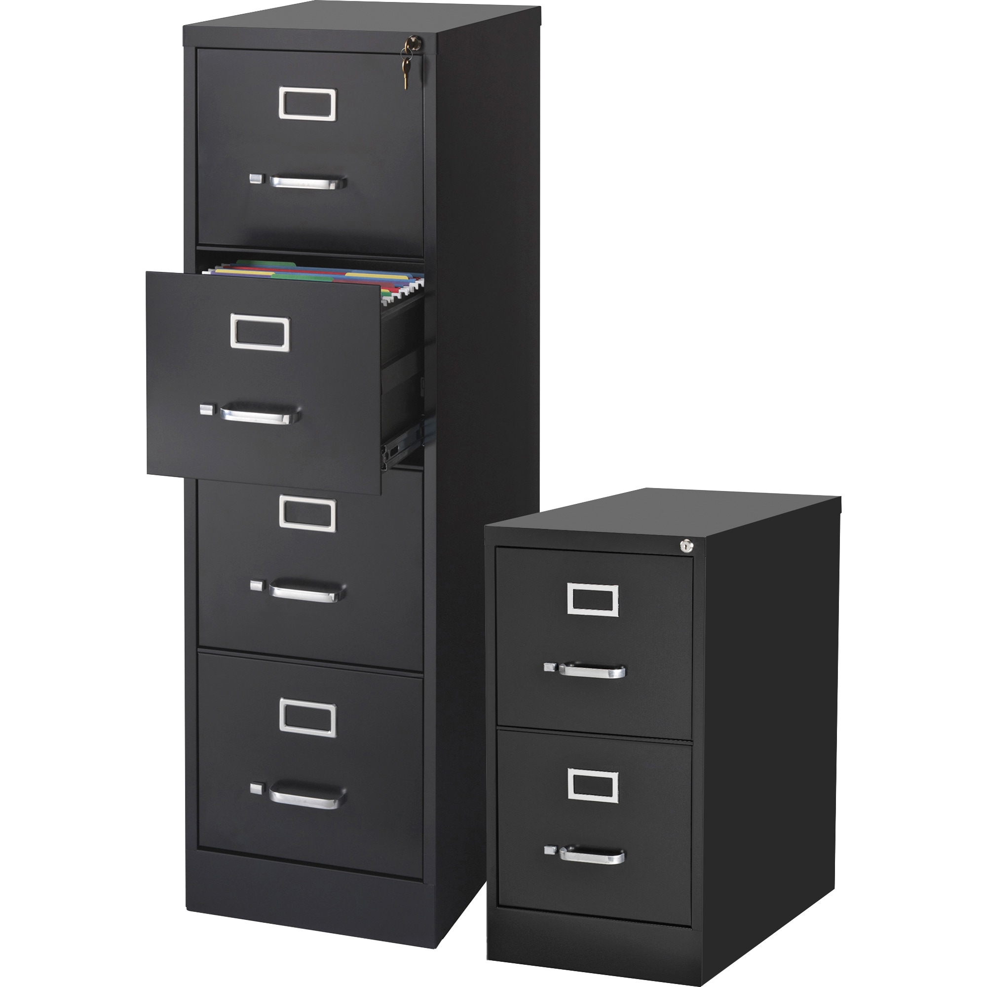 Lateral File Cabinet Rockjame 3 Drawers Metal Lockable Filing Cabinet for Commercial Grade Office Legal and Letter File White 