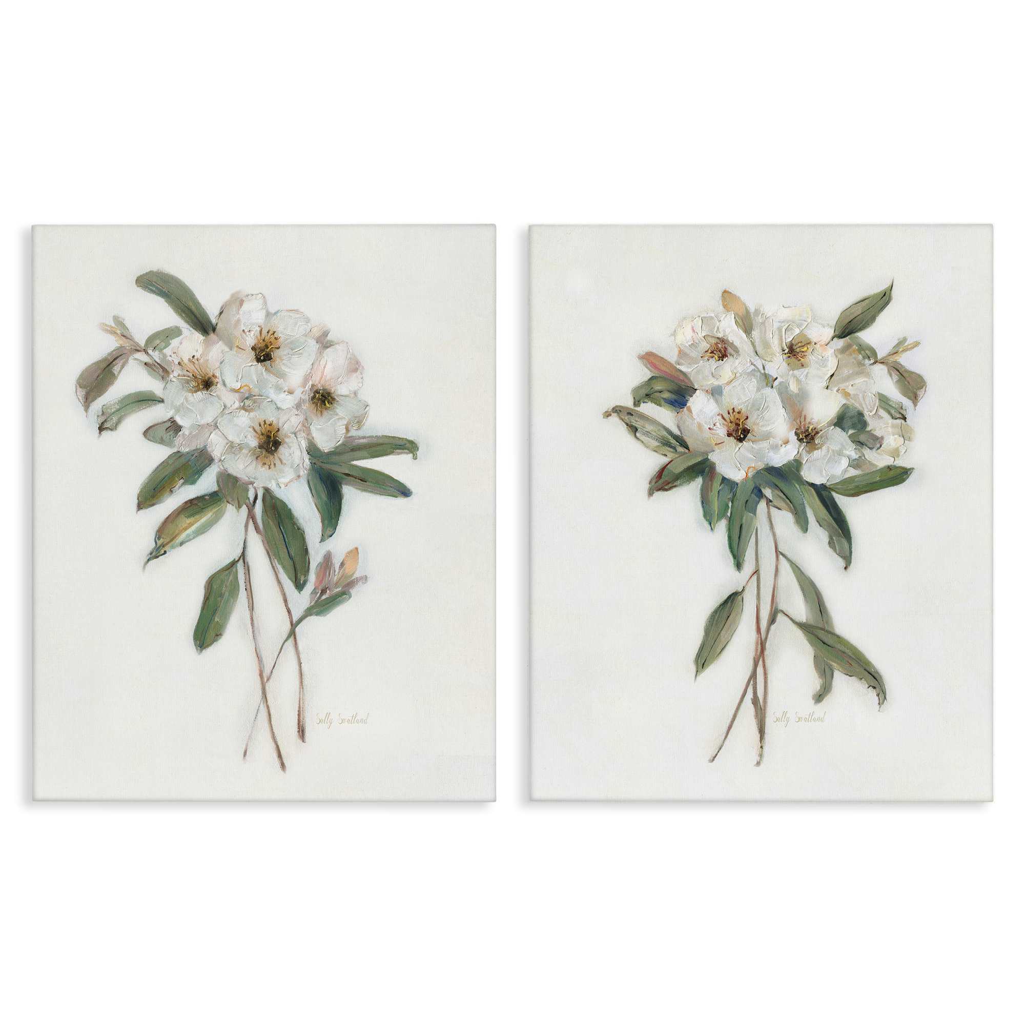 Stupell Industries B2-742-CN-2PC-16X20 Wild Spring Flower Bundles 2 Piece Canvas Wall Art Set By Sally Swatland 16 x 20