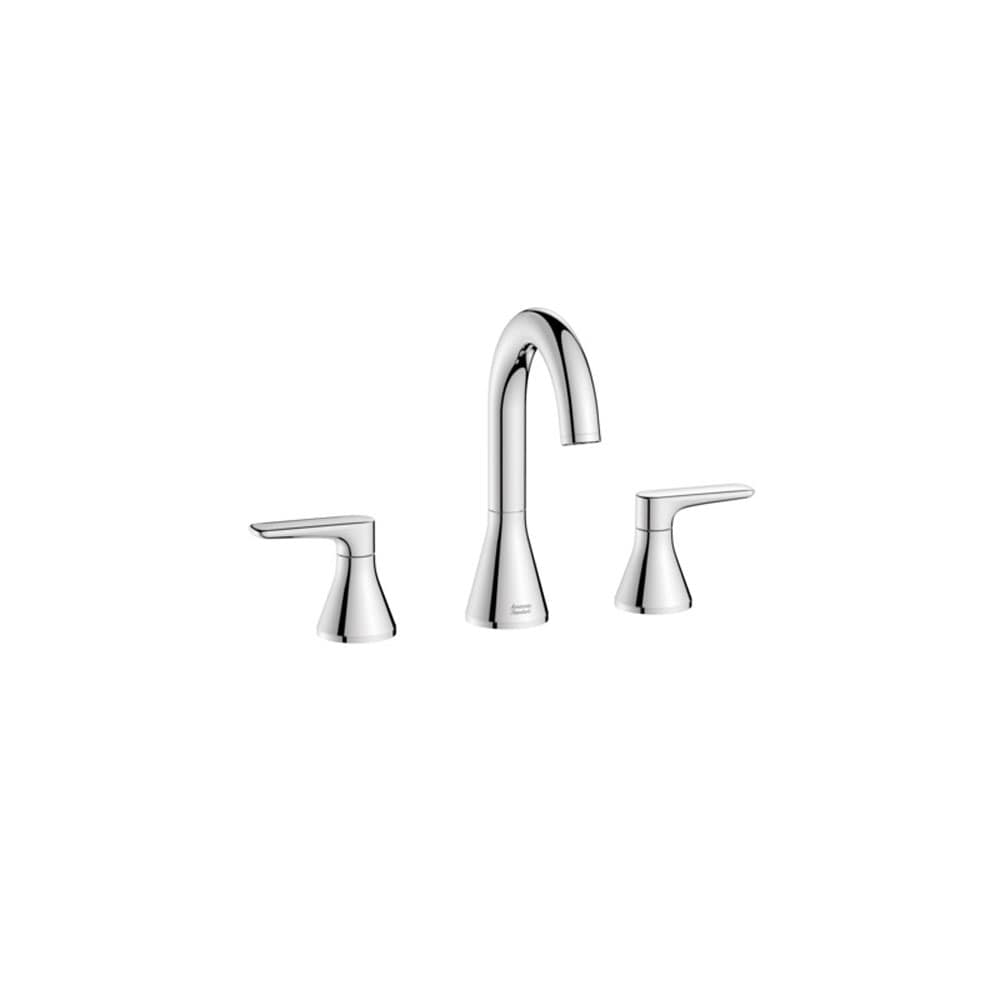 Chrome High-Arc Swivel Spout Widespread Bathroom Faucet