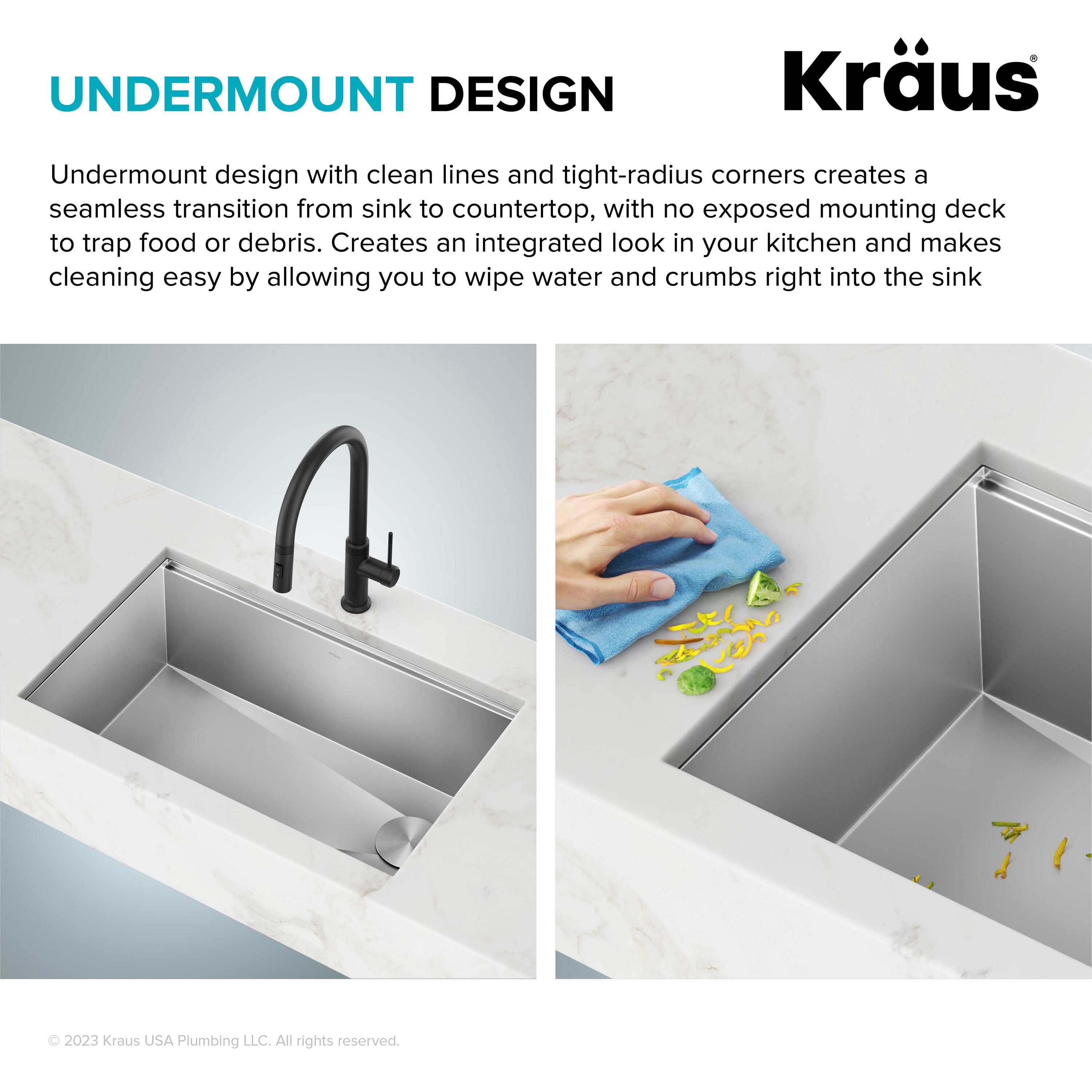 Kraus Kore Undermount 32-in x 19-in Stainless Steel Single Bowl Workstation Kitchen  Sink in the Kitchen Sinks department at