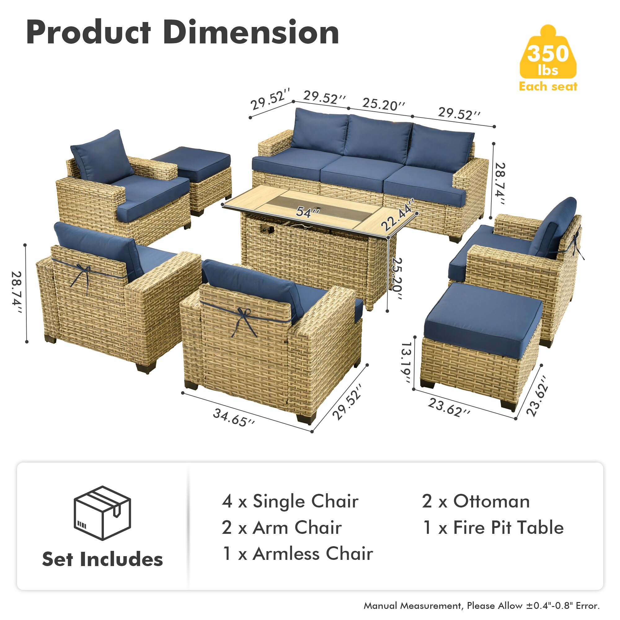 Ovios RFP504-TS709 Patio-Conversation-Sets - View #9