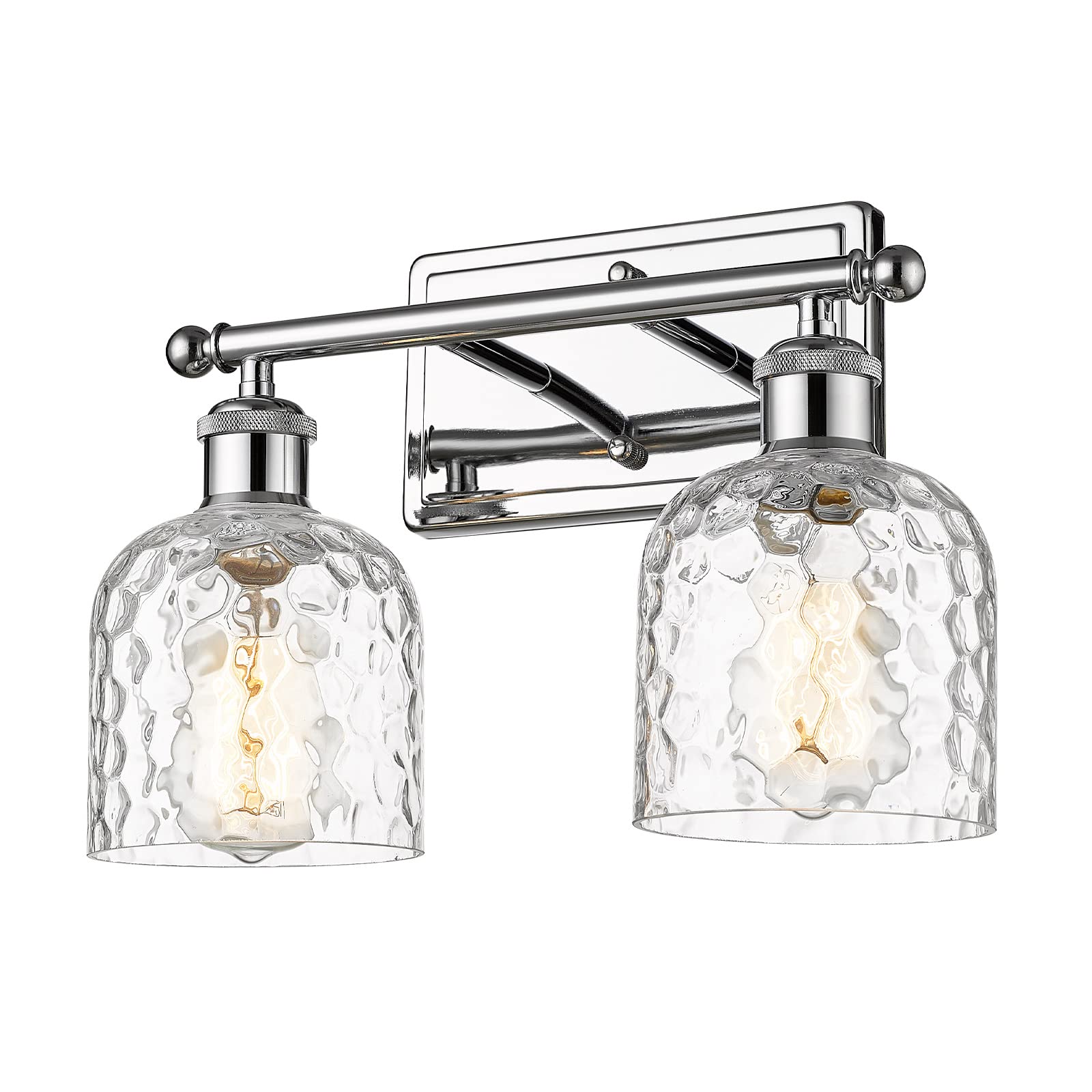 LTMATE LSZJF63B-2W CH JAZAVA 13.9-in 2 -Light Chrome Modern/contemporary Vanity light