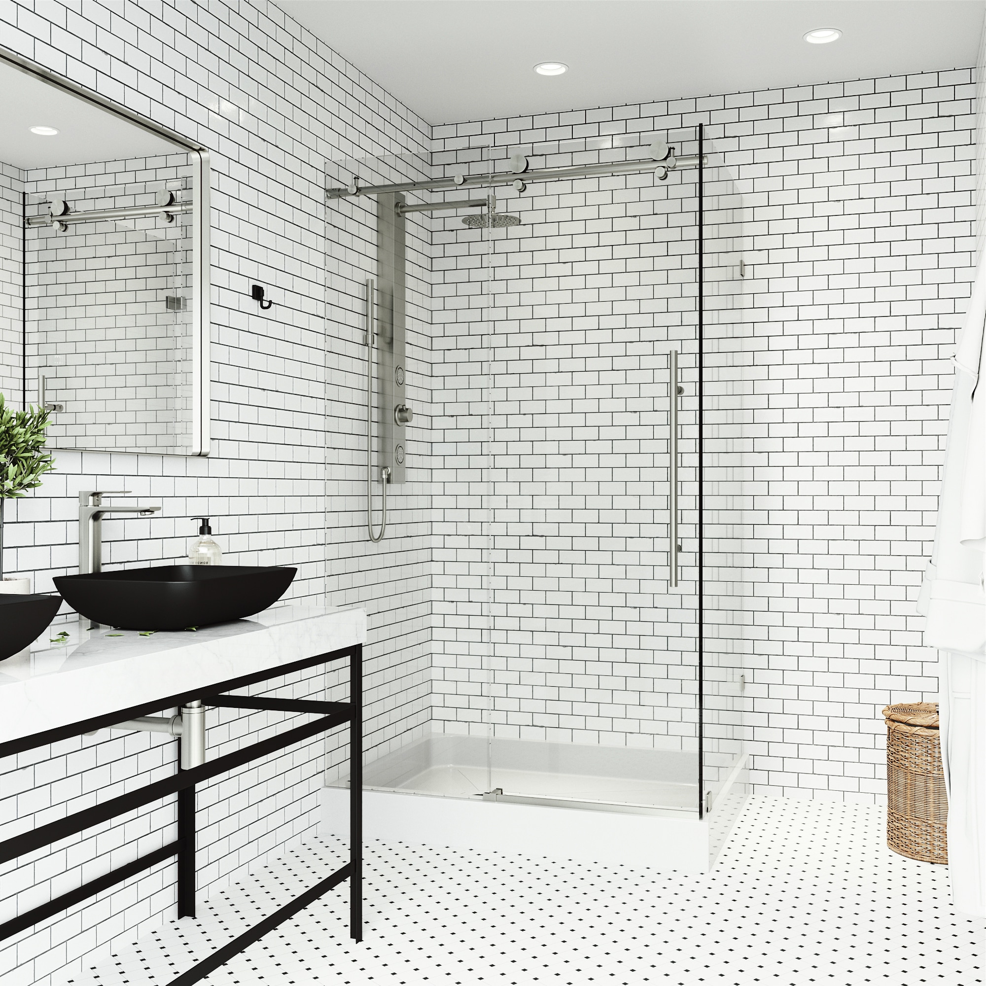 VIGO VG6053STCL48WL Alcove-Shower-Kit - View #5