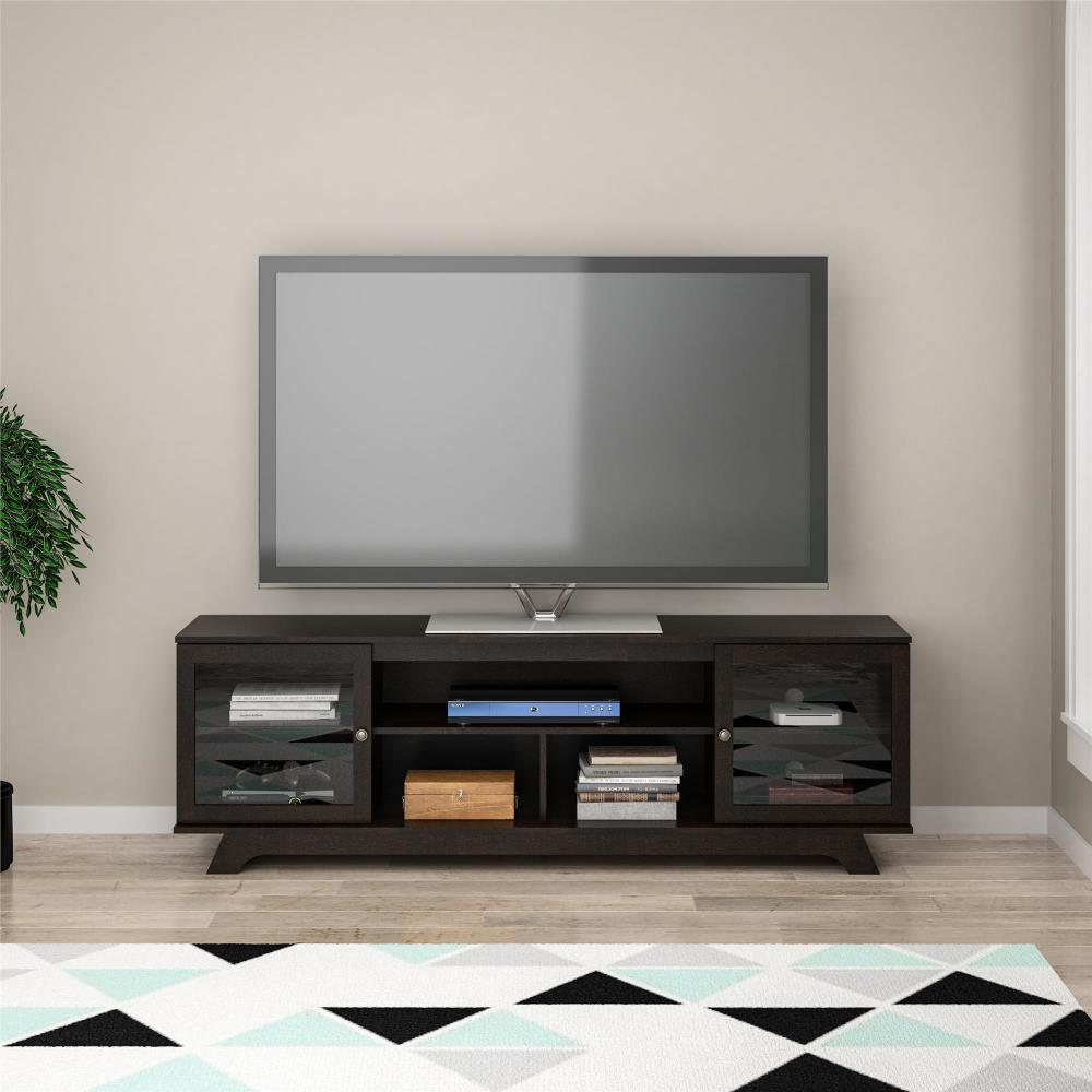 Ameriwood Home Englewood Transitional Espresso/Black Forrest Tv Stand ...