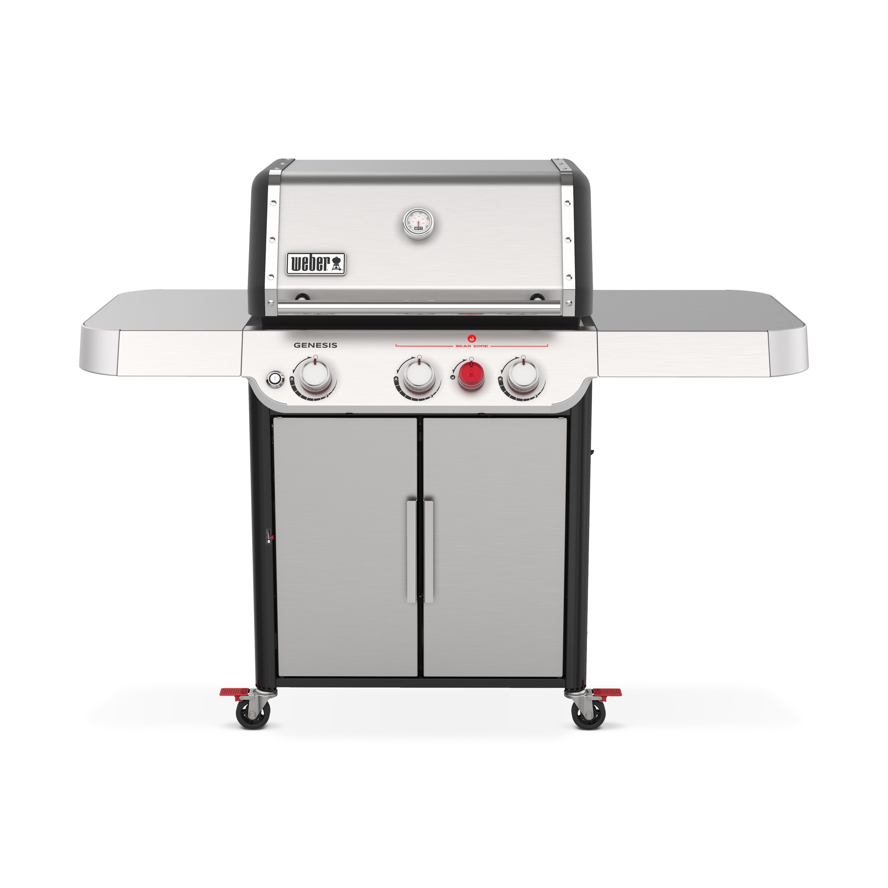 Weber Genesis S-325s Stainless Steel 3-Burner Liquid Propane Gas Grill in the Gas Grills at Lowes.com