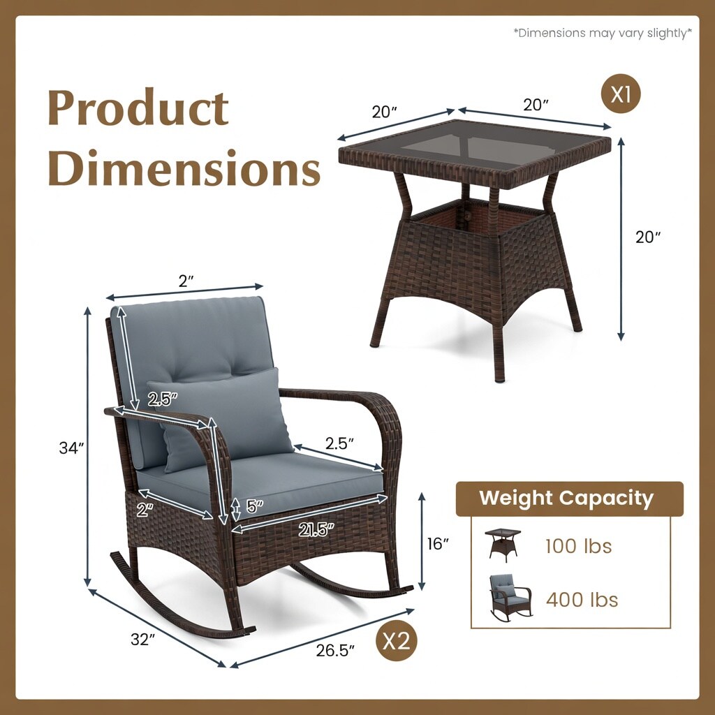 Choco Moon WYC-WQ33877-LS Patio-Conversation-Sets - View #3