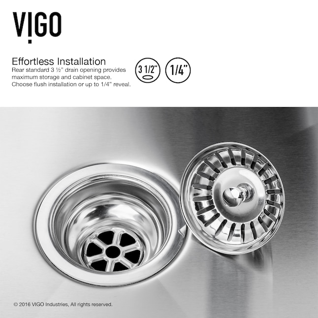 VIGO Bedford 33-in x 22.25-in Stainless Steel Single Bowl Tall (8-in or Larger) Undermount Apron Front/Farmhouse Commercial/Residential Workstation Kitchen Sink All-in-One Kit VIGO Bedford 33-in x 22.25-in Stainless Steel Single Bowl Tall (8-in or Larger) Undermount Apron Front/Farmhouse Commercial/Residential Workstation Kitchen Sink All-in-One Kit