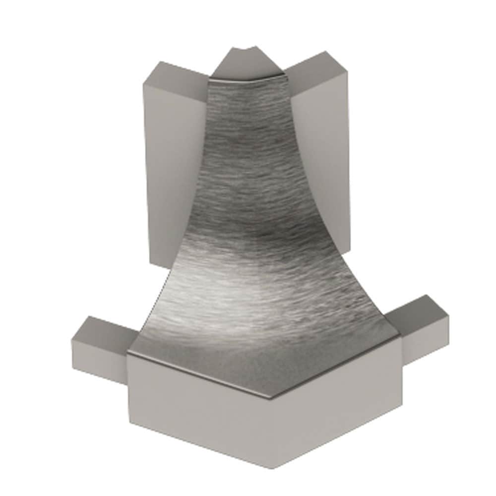 Schluter Systems E135/AHK1S/ATGB Dilex-AHK 0.5-in W x 1-in L Brushed nickel anodized aluminum Aluminum Outside corner Tile Edge Trim