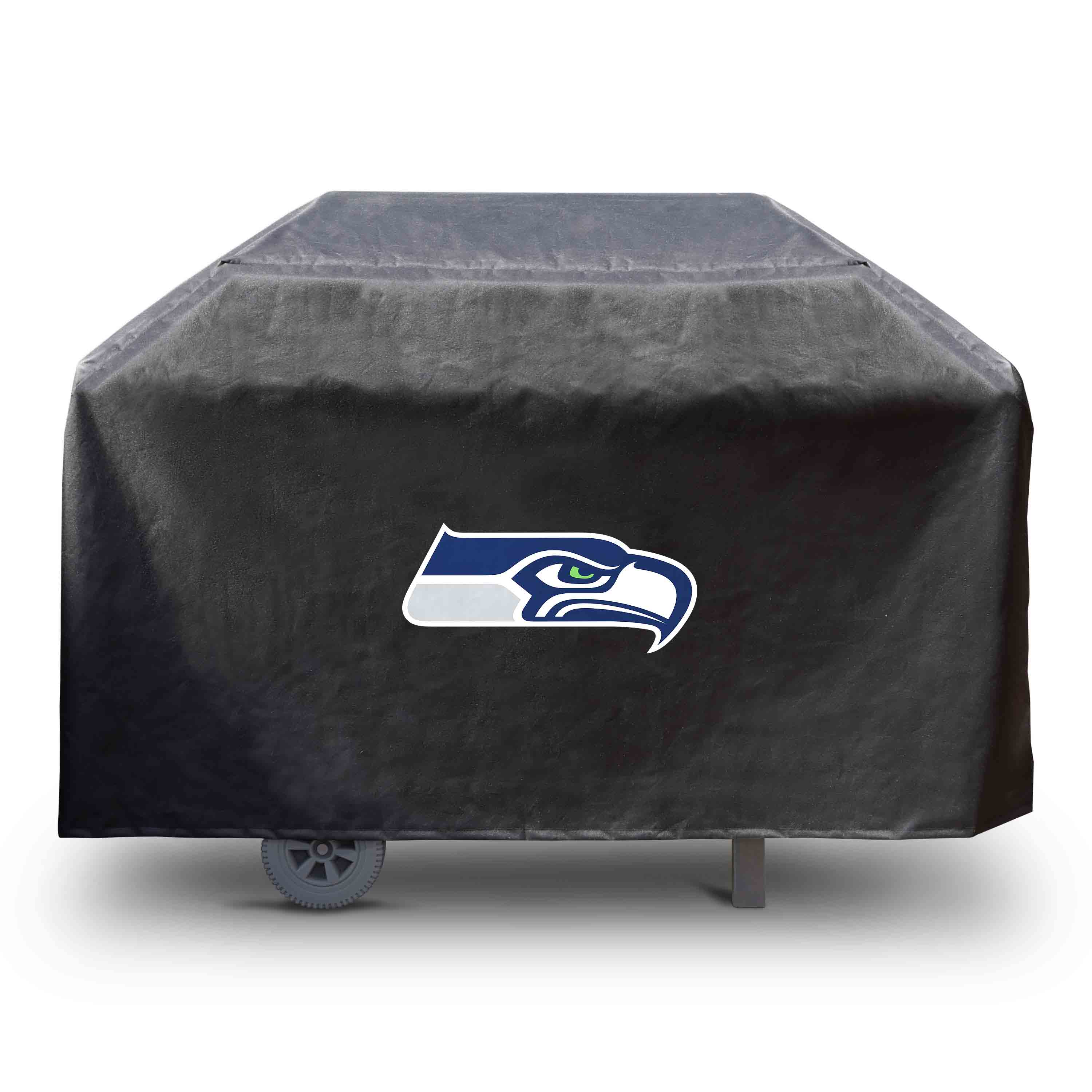 FANMATS 41148 Seattle Seahawks 4 burner grill cover 68-Inches W x 35-Inches H Black Fits most Cover