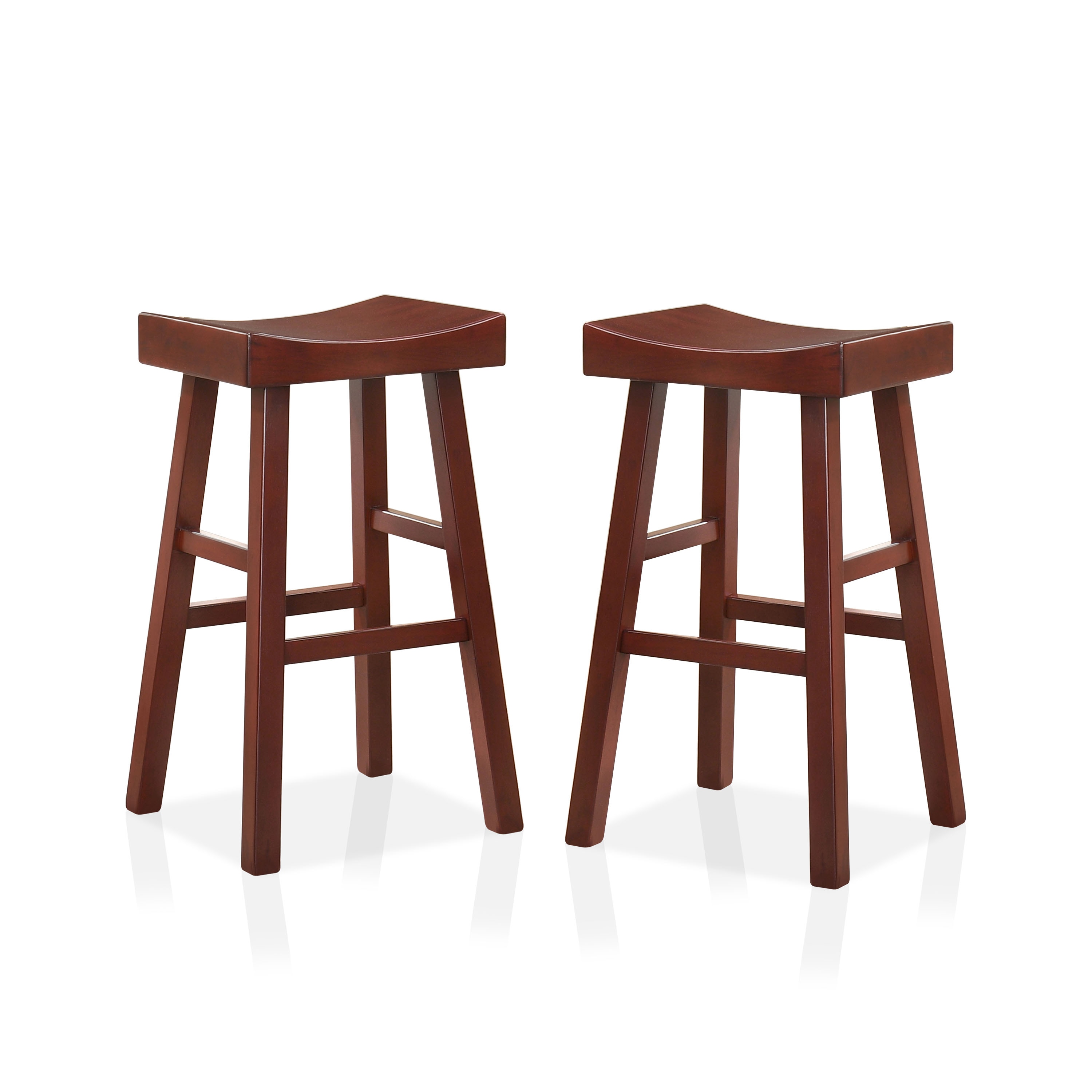 dark cherry wood bar stools