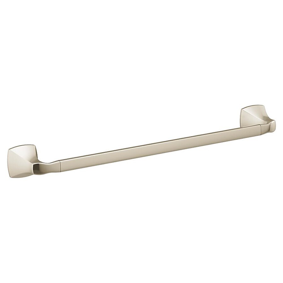 Moen Voss 18-in Polished Nickel Wall Mount Single Towel Bar Moen Voss 18-in Polished Nickel Wall Mount Single Towel Bar