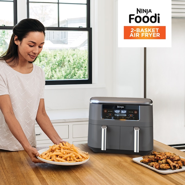 Foodi 8 Quart 6-in-1 DualZone 2-Basket Air Fryer with 2 Independent Frying  Baskets