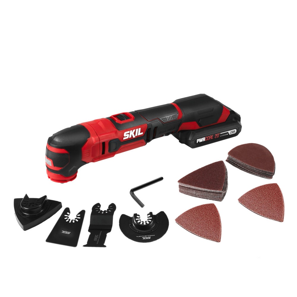 BLACK+DECKER Cordless 20-volt Variable Speed 17-Piece Oscillating  Multi-Tool Kit (1-Battery Included) in the Oscillating Tool Kits department  at