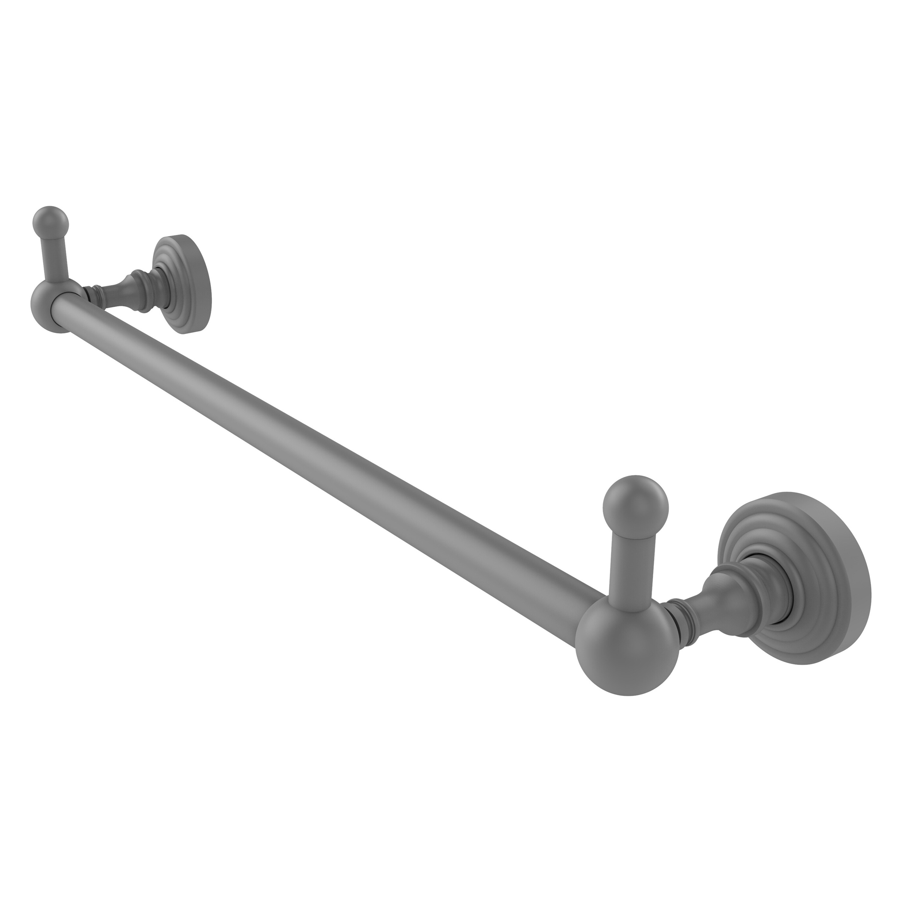 Allied Brass WP-41-36-PEG-GYM Waverly Place 36-in Matte Gray Wall mount Single Towel Bar