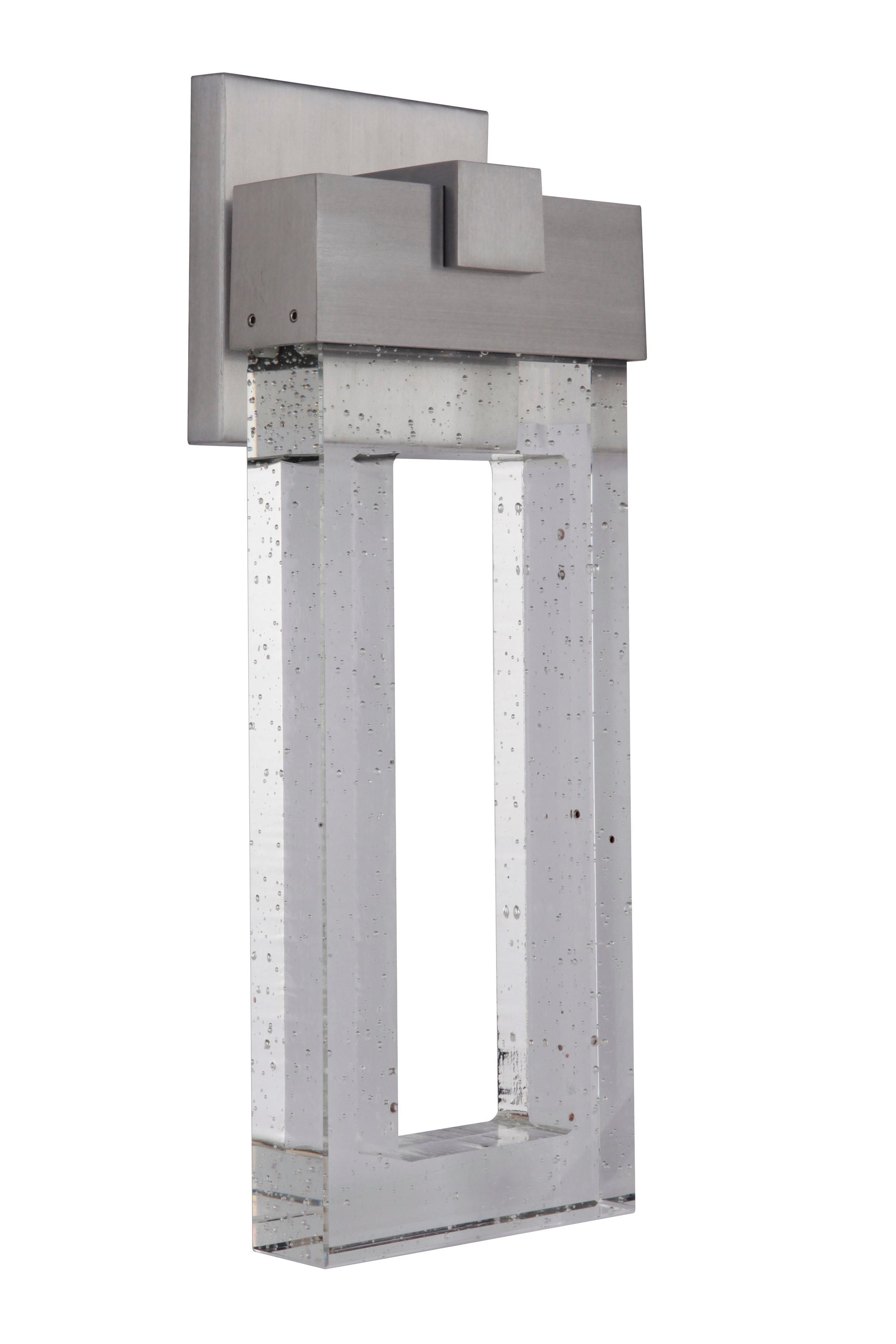 Craftmade ZA1124-SA-LED Cantrell 20.68-in H Satin Nickel Hardwired Integrated LED Outdoor Wall Light