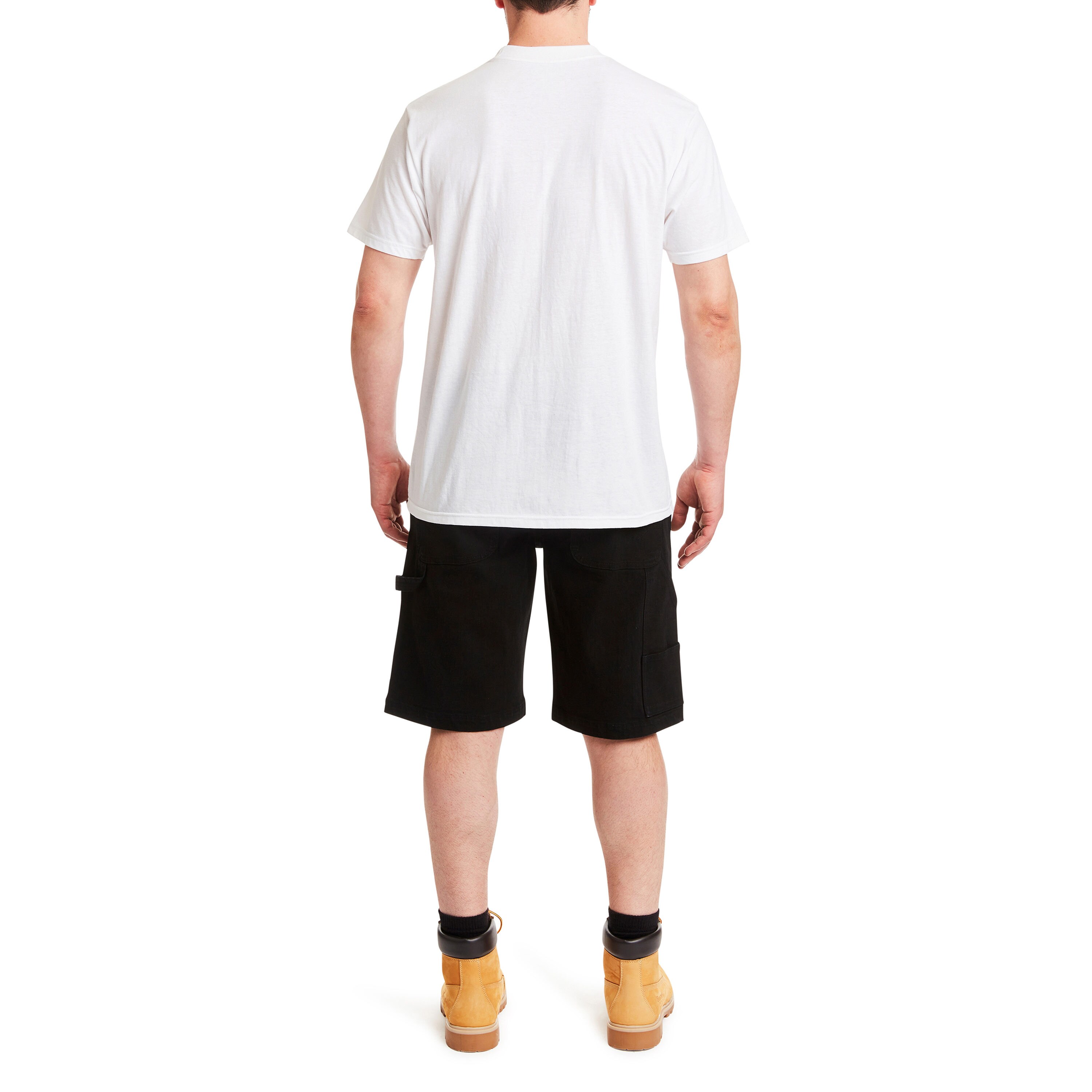 Smith's Workwear Men's White Knit Short Sleeve Solid T-shirt Smith's Workwear Men's White Knit Short Sleeve Solid T-shirt