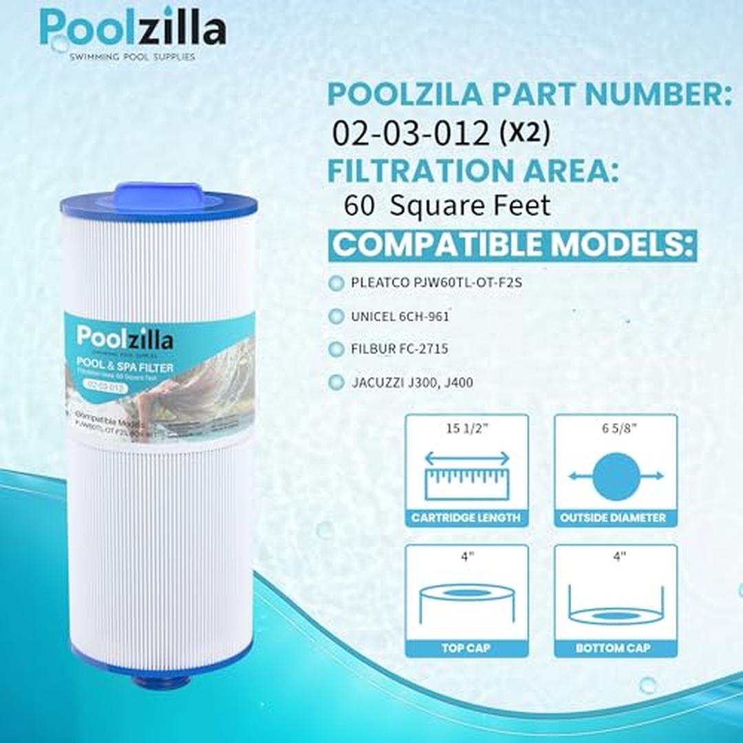 Poolzilla 02-03-012-2PK Pool-Filter-Skim-Sys-Parts - View #2