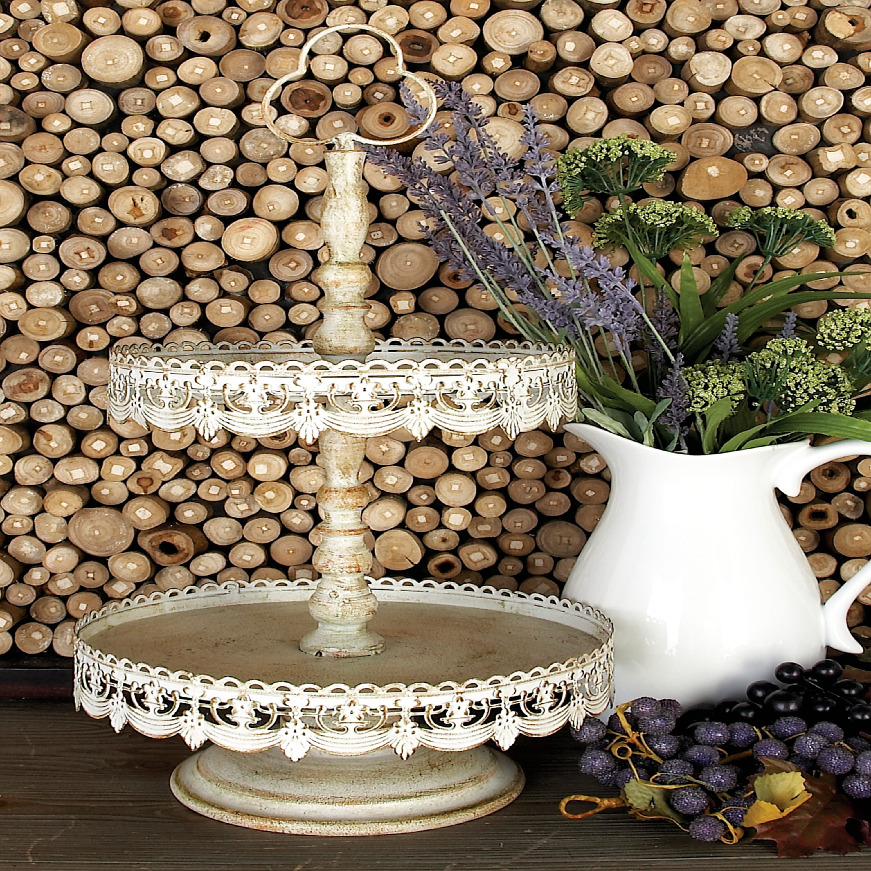 Grayson Lane 68765 White Iron Glam Decorative tray