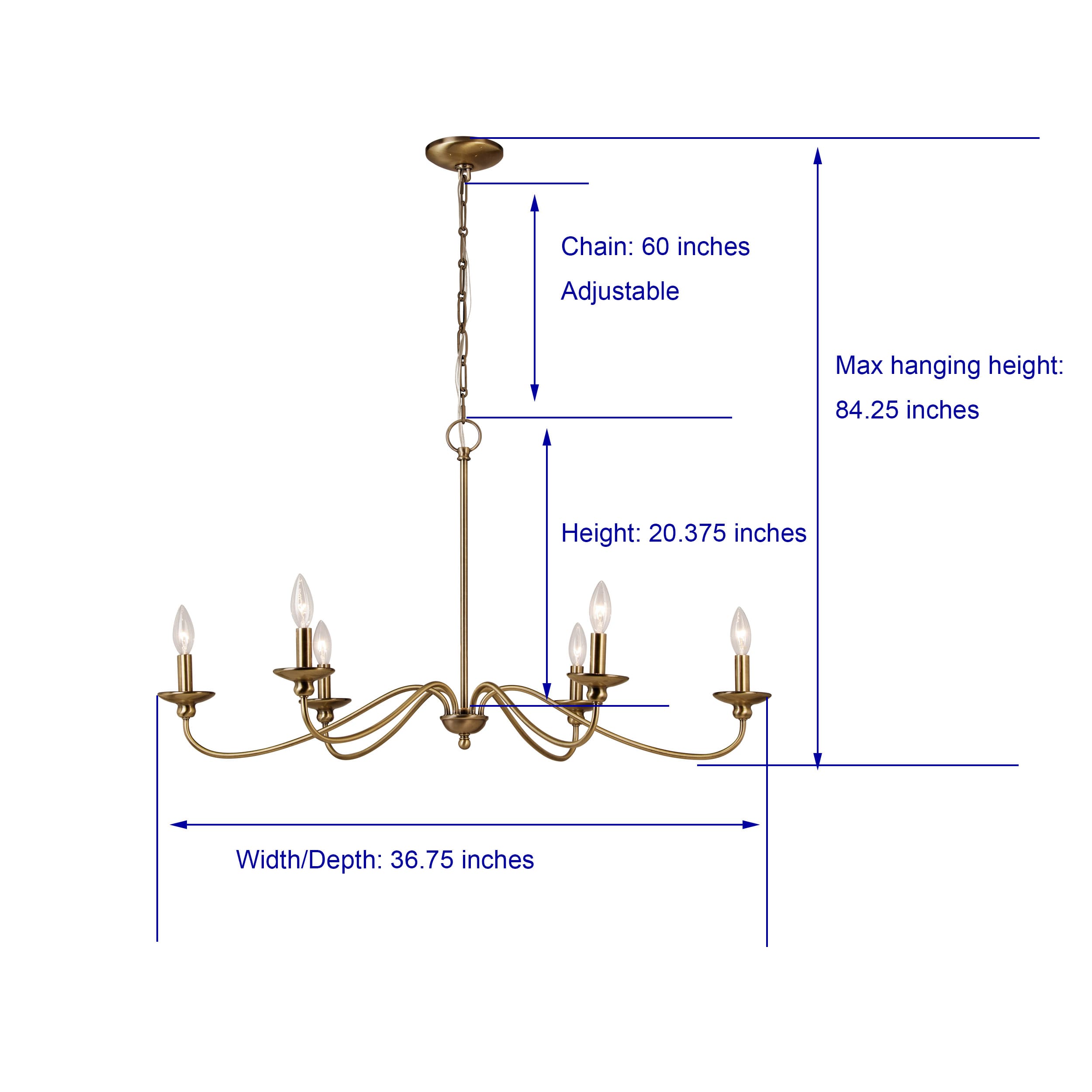 allen + roth KMM9106AX-01 GD Pendant-Lights - View #4