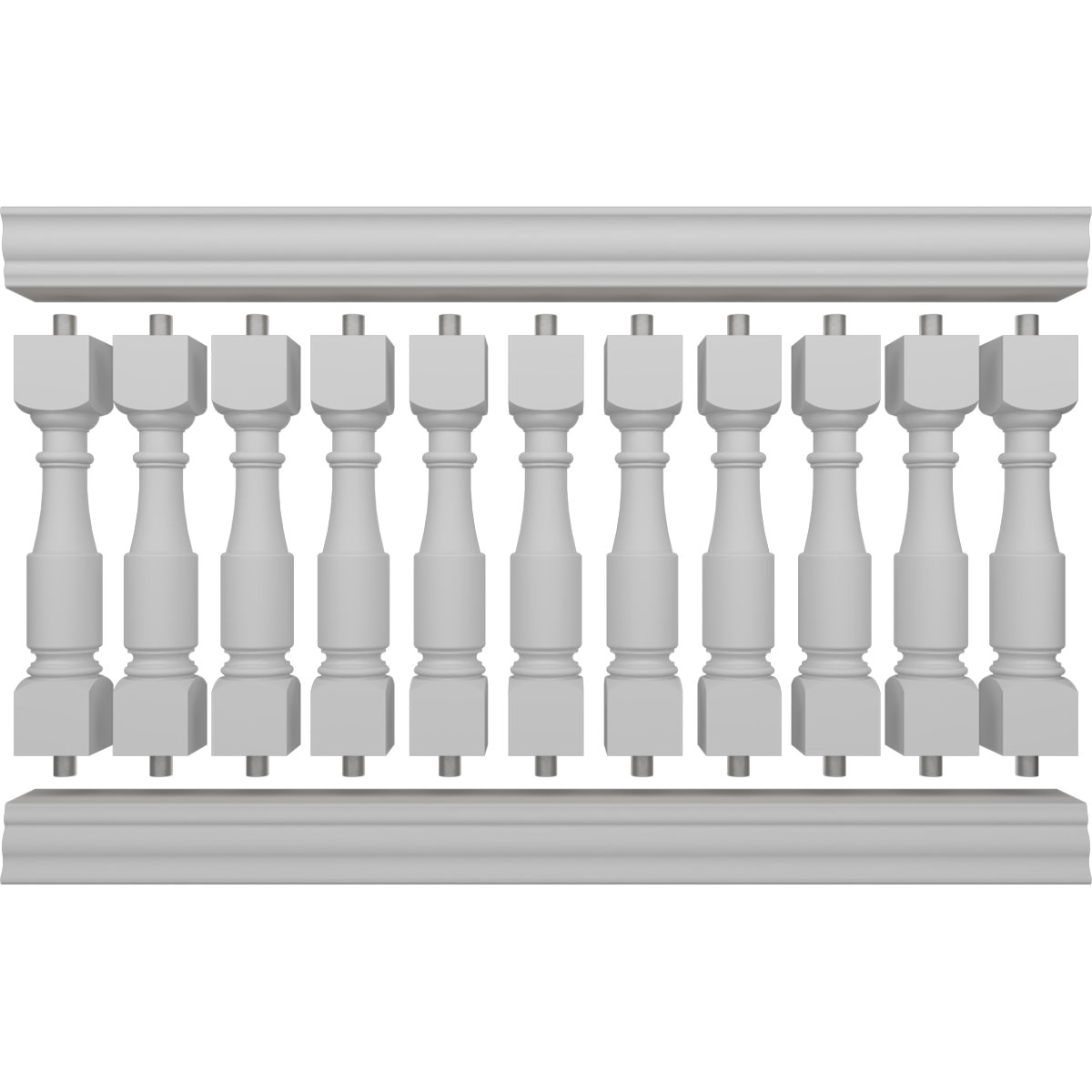 Ekena Millwork BALK42X072HMA railings - View #5