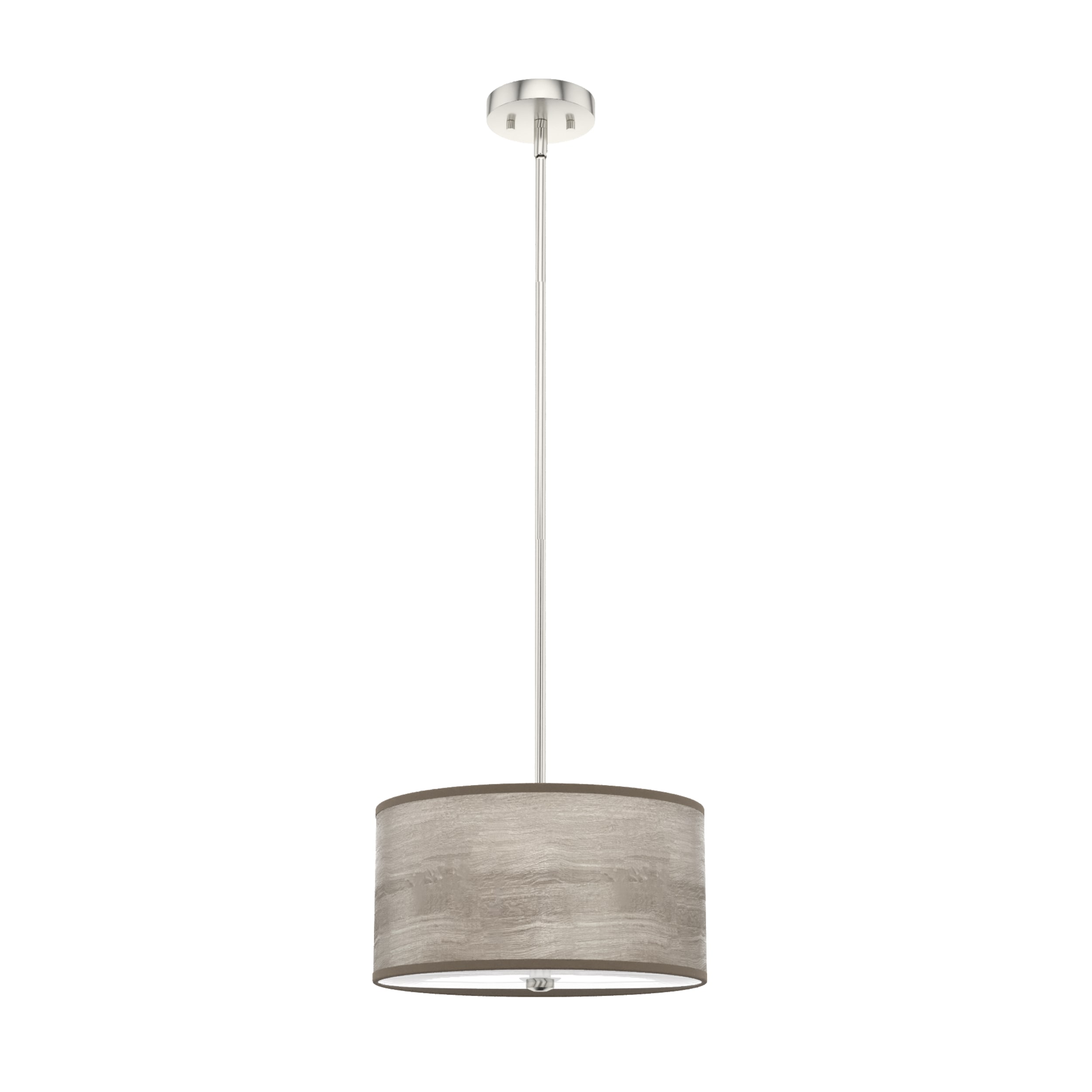 Hunter 19242 Solhaven 2 -Light Light Gray Oak Modern/contemporary Frosted glass Drum Medium Hanging Kitchen island light