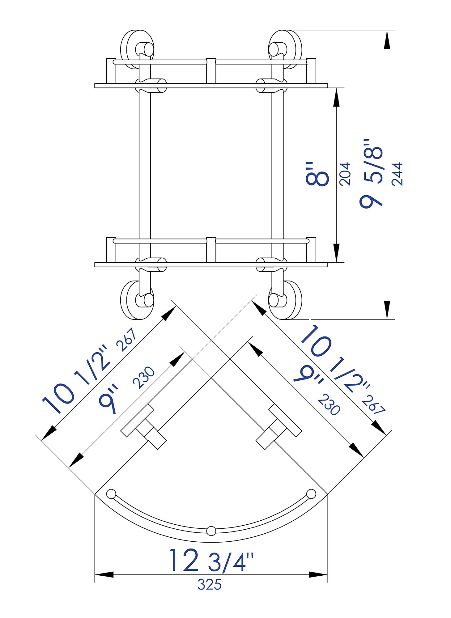 ALFI AB9548 Bathroom-Shelves - View #7