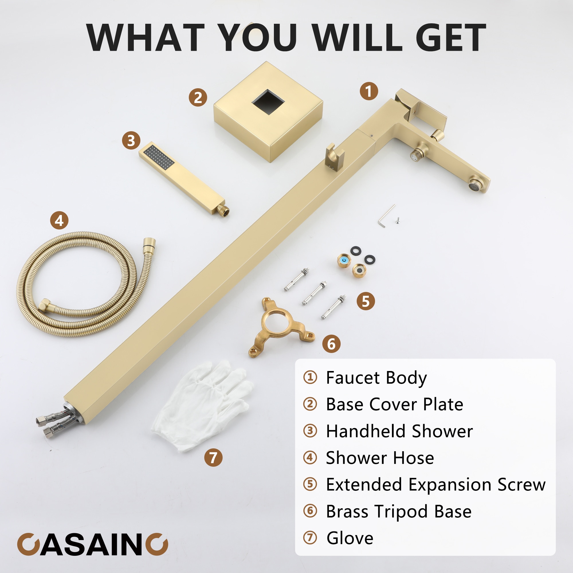 CASAINC WE-SS28MB Roman-Tub-Faucets - View #10