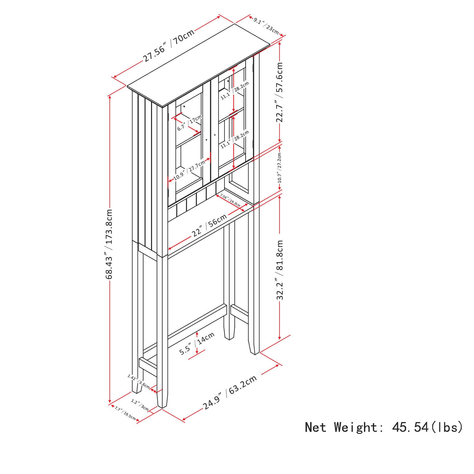 Simpli Home AXCBSACA07-WH etageres - View #10