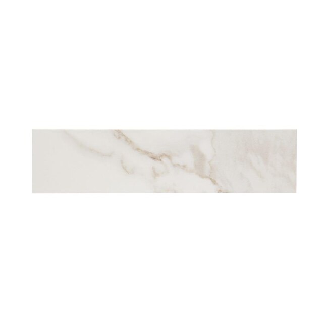 Style Selections Calacatta Polished White 6-in x 12-in Polished Porcelain Marble Subway Floor Tile Style Selections Calacatta Polished White 6-in x 12-in Polished Porcelain Marble Subway Floor Tile