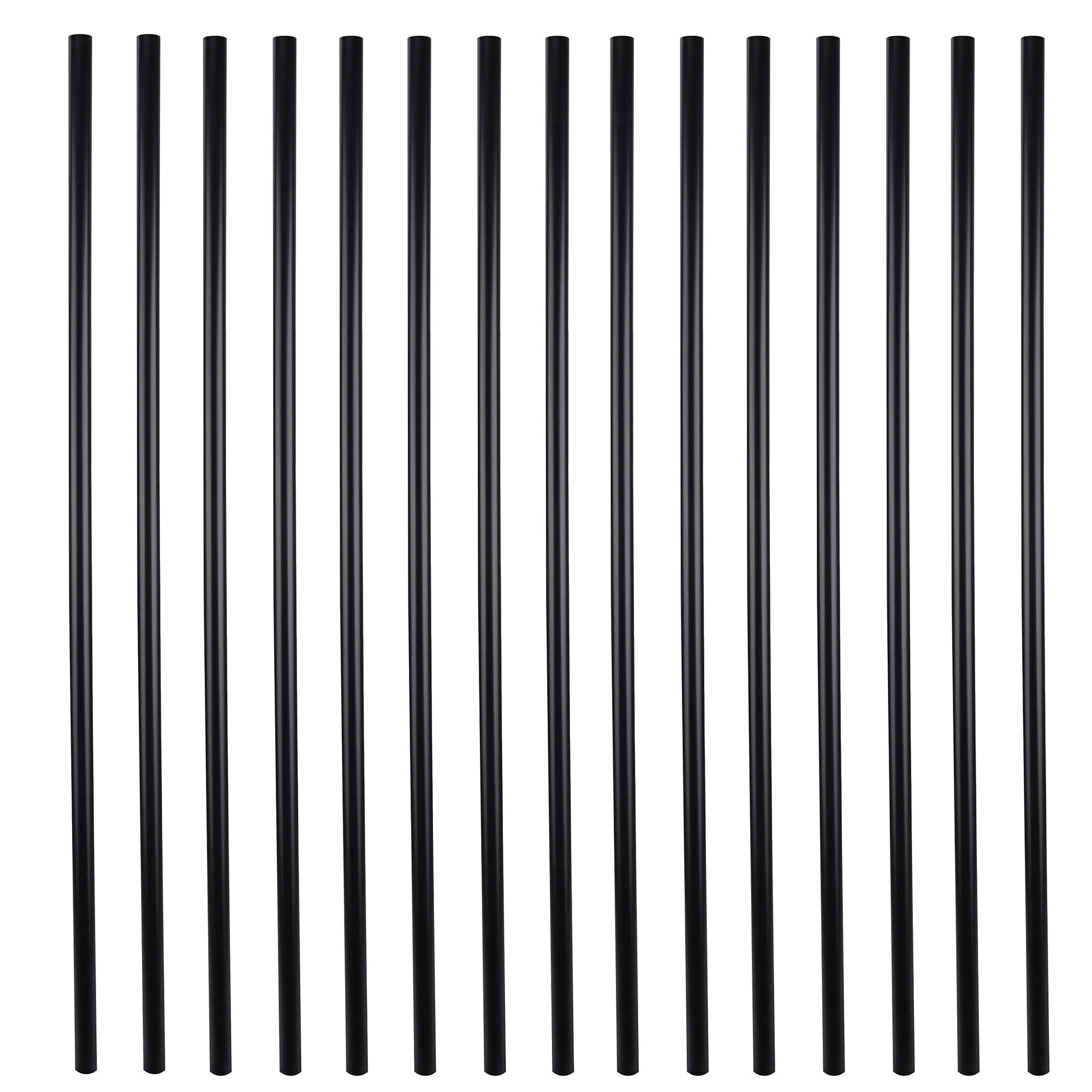 Etokfoks  26 in Aluminum Baluster with Matte Black Powder Coat Weather Resistant Finish for Deck Railing 25 Pack