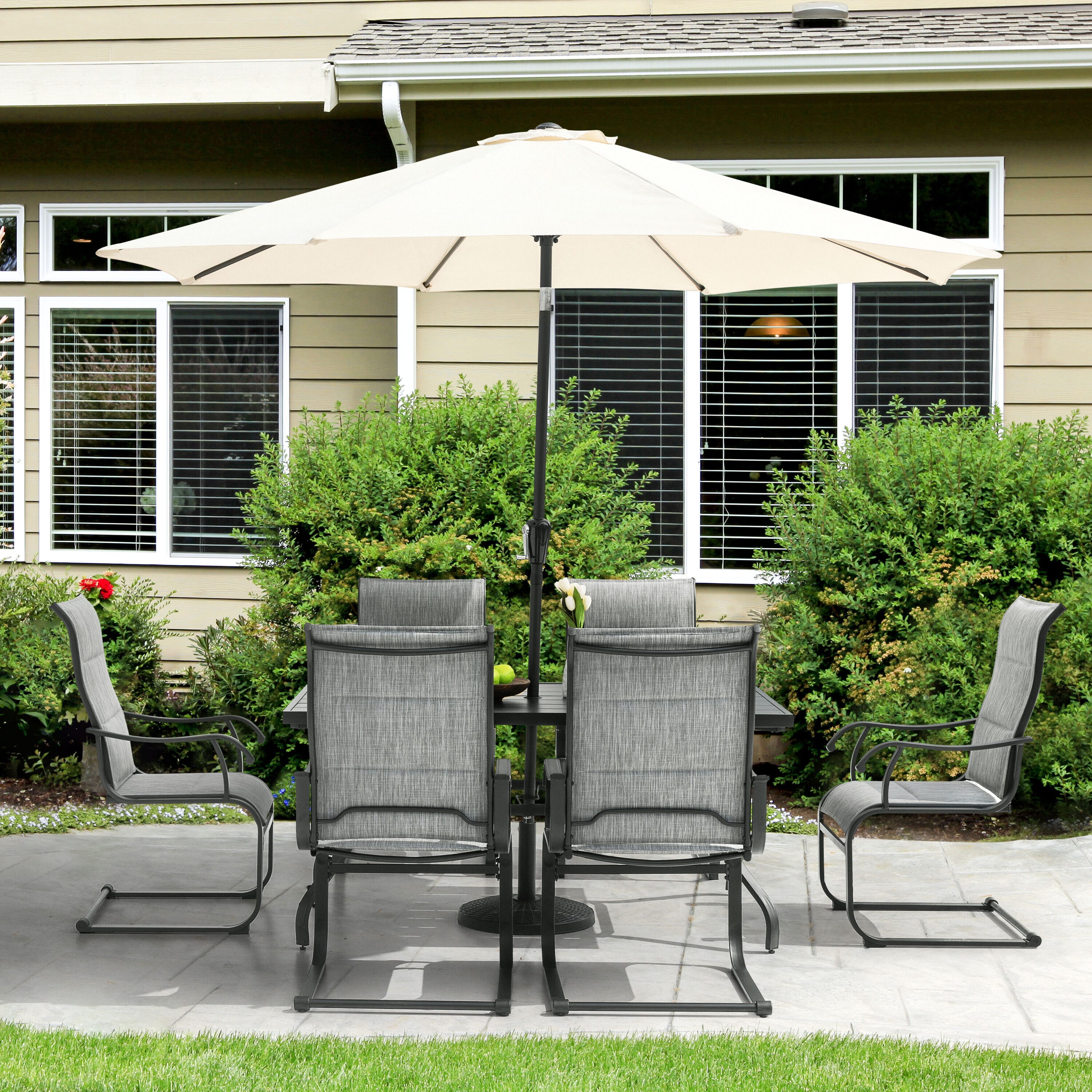 Nuu Garden SD006-T352BK Patio-Dining-Sets - View #3