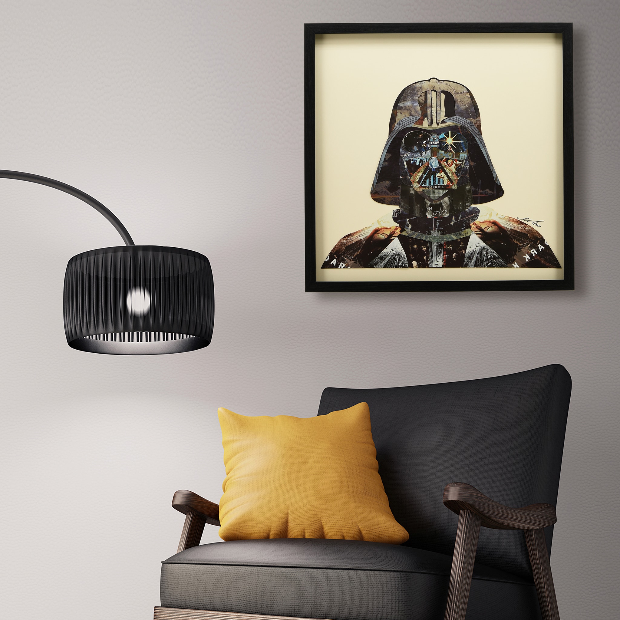 Star Wars Darth Vader Detailed Portrait Throw Pillow